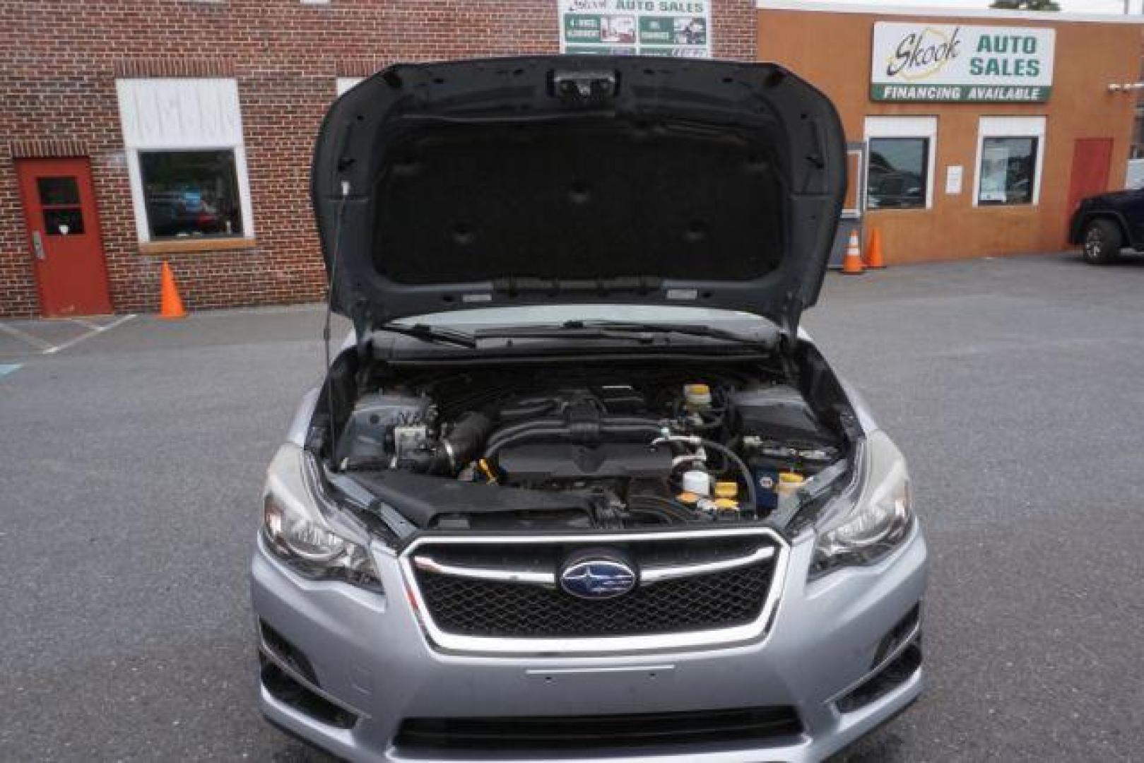 2016 Ice Silver Metallic Subaru Impreza 2.0i PZEV CVT 5-Door (JF1GPAA68G8) with an 2.0L H4 DOHC 16V engine, Continuously Variable Transmission transmission, located at 312 Centre Ave, Schuylkill Haven, PA, 17972, (570) 593-5278, 40.638130, -76.177383 - Photo#49