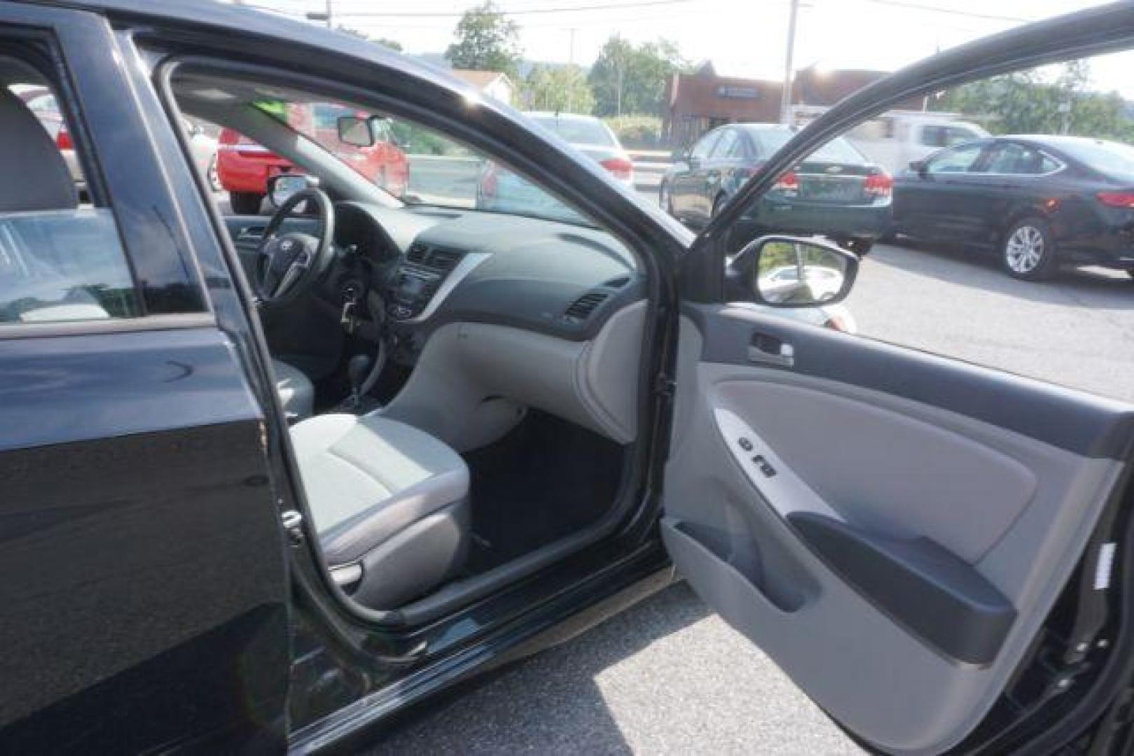 2015 Ultra Black Hyundai Accent GS 5-Door 6A (KMHCT5AE6FU) with an 1.6L L4 DOHC 16V engine, 6-Speed Automatic transmission, located at 312 Centre Ave, Schuylkill Haven, PA, 17972, (570) 593-5278, 40.638130, -76.177383 - Photo#53