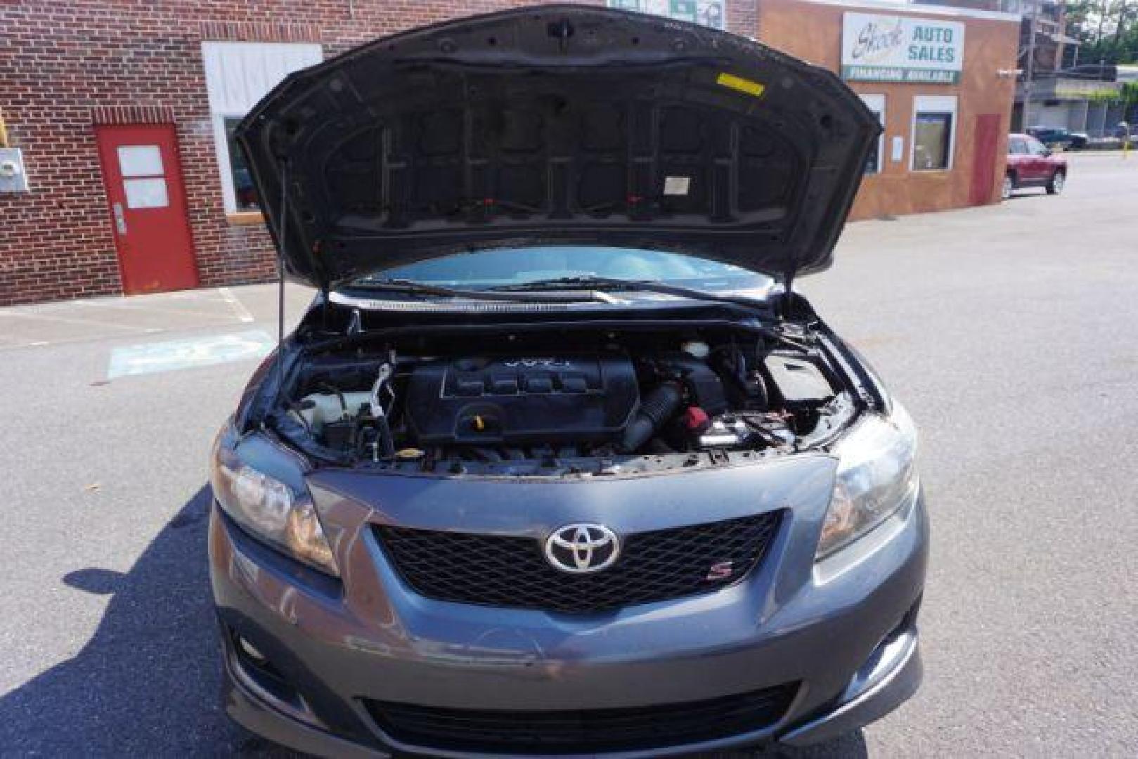 2009 Magnetic Gray Metall Toyota Corolla S 4-Speed AT (2T1BU40E49C) with an 1.8L L4 DOHC 16V engine, 4-Speed Automatic transmission, located at 312 Centre Ave, Schuylkill Haven, PA, 17972, (570) 593-5278, 40.638130, -76.177383 - Photo#50