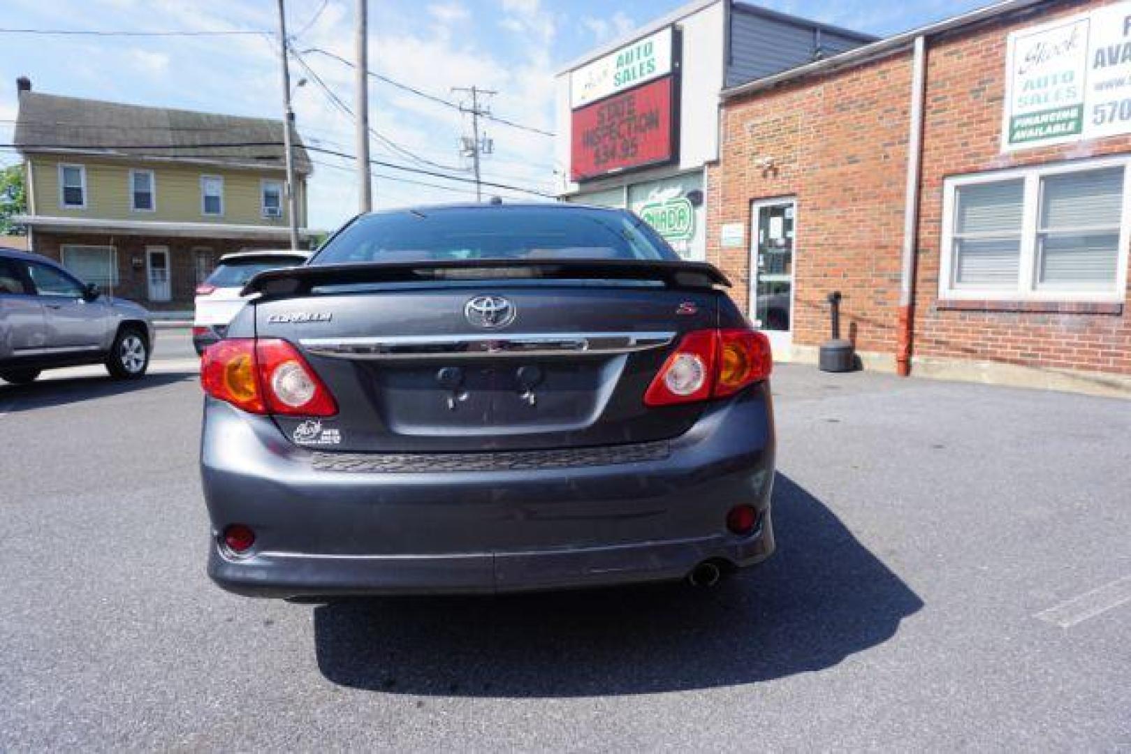 2009 Magnetic Gray Metall Toyota Corolla S 4-Speed AT (2T1BU40E49C) with an 1.8L L4 DOHC 16V engine, 4-Speed Automatic transmission, located at 312 Centre Ave, Schuylkill Haven, PA, 17972, (570) 593-5278, 40.638130, -76.177383 - Photo#11