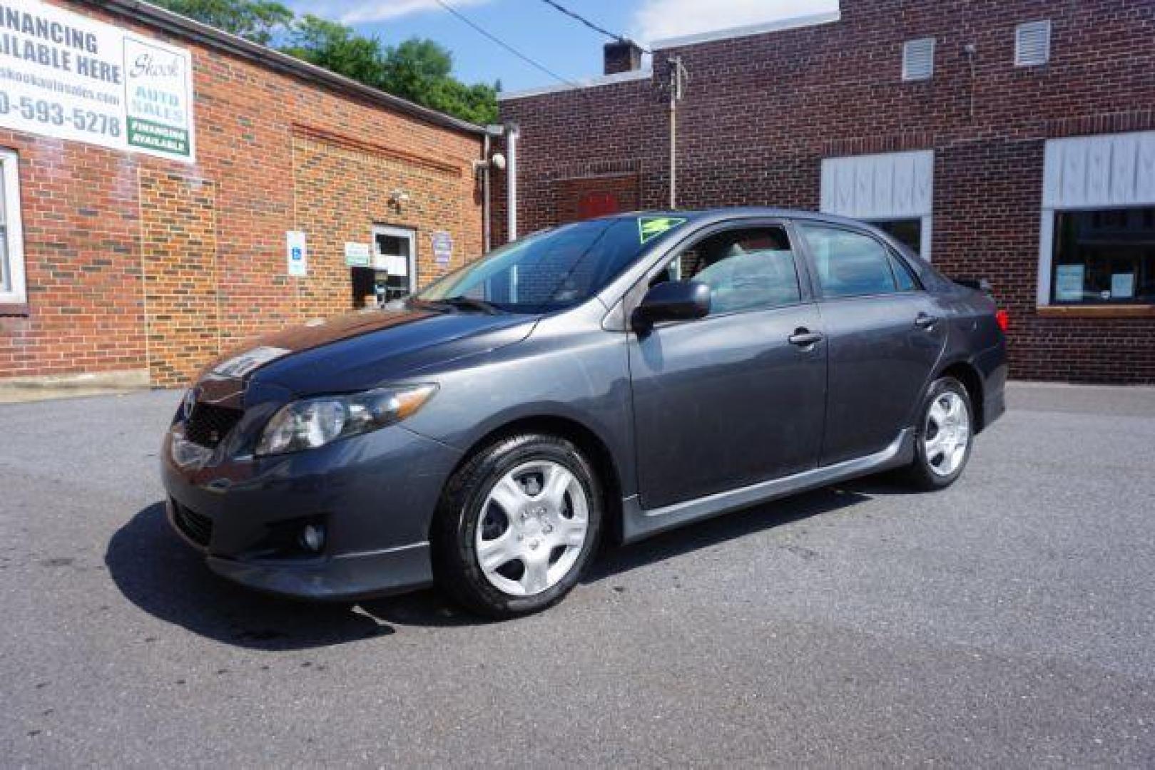 2009 Magnetic Gray Metall Toyota Corolla S 4-Speed AT (2T1BU40E49C) with an 1.8L L4 DOHC 16V engine, 4-Speed Automatic transmission, located at 312 Centre Ave, Schuylkill Haven, PA, 17972, (570) 593-5278, 40.638130, -76.177383 - Photo#1