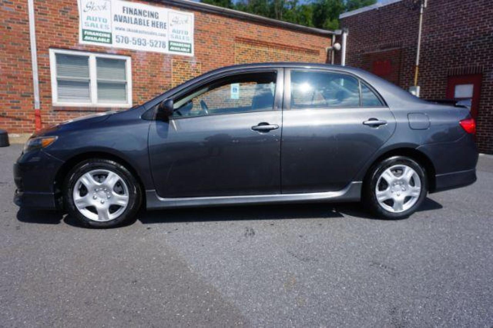 2009 Magnetic Gray Metall Toyota Corolla S 4-Speed AT (2T1BU40E49C) with an 1.8L L4 DOHC 16V engine, 4-Speed Automatic transmission, located at 312 Centre Ave, Schuylkill Haven, PA, 17972, (570) 593-5278, 40.638130, -76.177383 - Photo#0