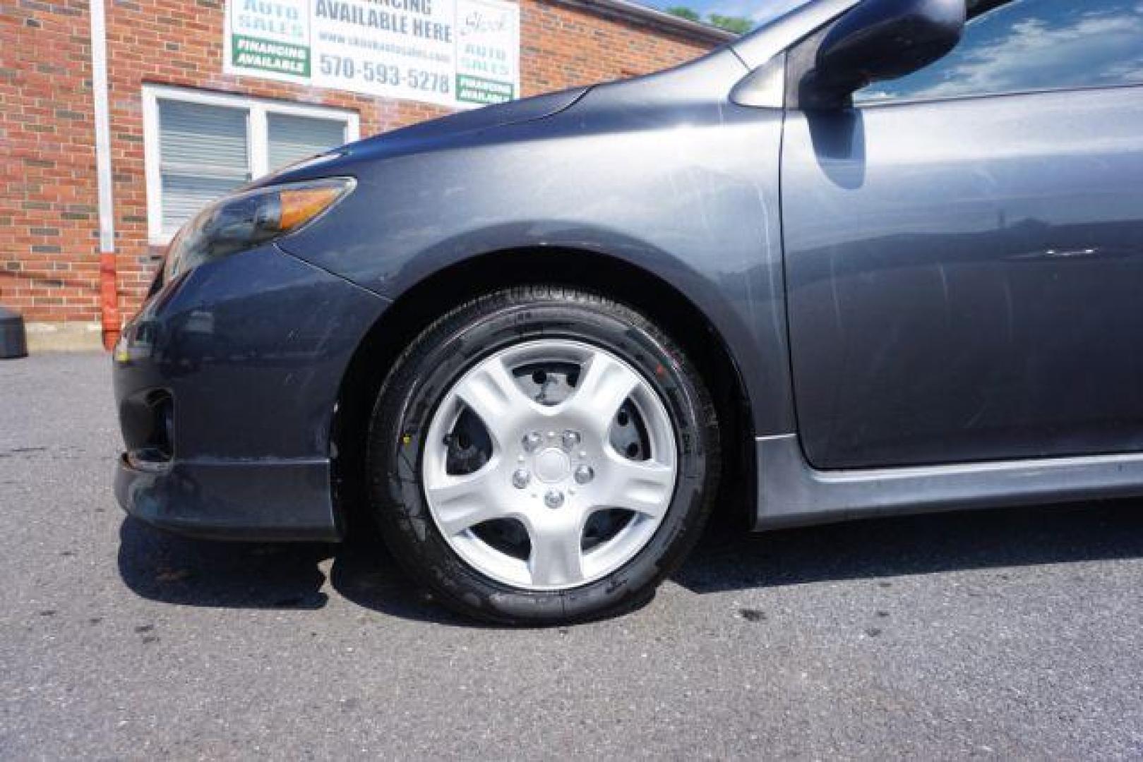 2009 Magnetic Gray Metall Toyota Corolla S 4-Speed AT (2T1BU40E49C) with an 1.8L L4 DOHC 16V engine, 4-Speed Automatic transmission, located at 312 Centre Ave, Schuylkill Haven, PA, 17972, (570) 593-5278, 40.638130, -76.177383 - Photo#2