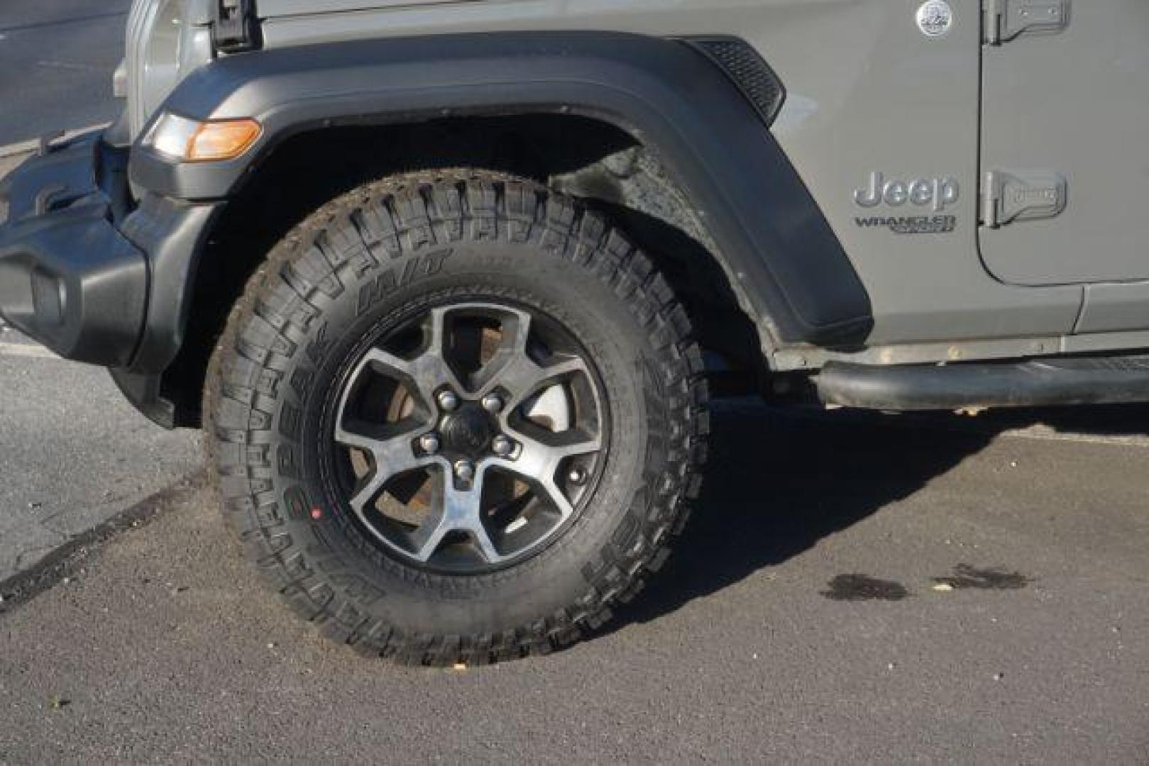 2020 Gray Jeep Wrangler Sport 4WD (1C4GJXAGXLW) with an 3.6L V6 DOHC 24V FFV engine, 6-Speed Manual transmission, located at 312 Centre Ave, Schuylkill Haven, PA, 17972, (570) 593-5278, 40.638130, -76.177383 - Manual Transmission, fixed running boards, locking/limited slip differential - Photo#3