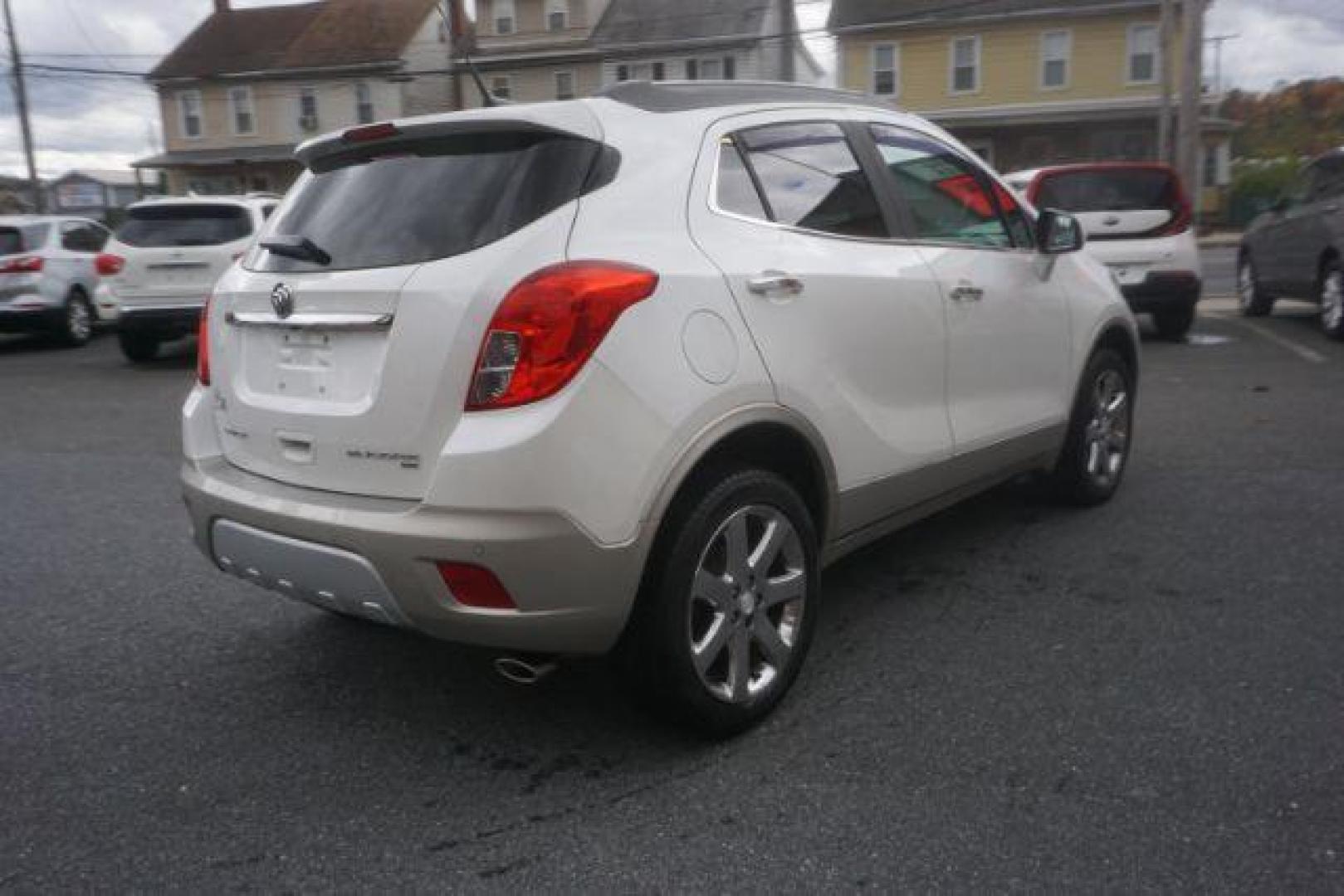 2014 White Pearl Tricoat Buick Encore Premium AWD (KL4CJHSB1EB) with an 1.4L L4 DOHC 16V TURBO engine, 6-Speed Automatic transmission, located at 312 Centre Ave, Schuylkill Haven, PA, 17972, (570) 593-5278, 40.638130, -76.177383 - navigation system, power sunroof, bose premium stereo - Photo#10