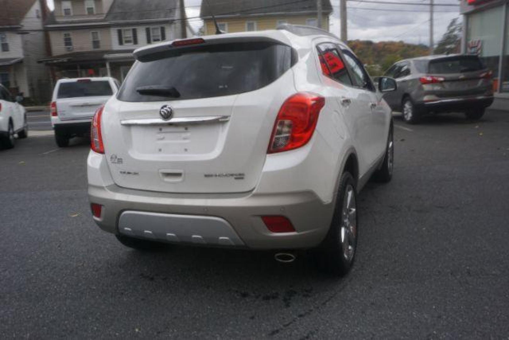 2014 White Pearl Tricoat Buick Encore Premium AWD (KL4CJHSB1EB) with an 1.4L L4 DOHC 16V TURBO engine, 6-Speed Automatic transmission, located at 312 Centre Ave, Schuylkill Haven, PA, 17972, (570) 593-5278, 40.638130, -76.177383 - navigation system, power sunroof, bose premium stereo - Photo#11