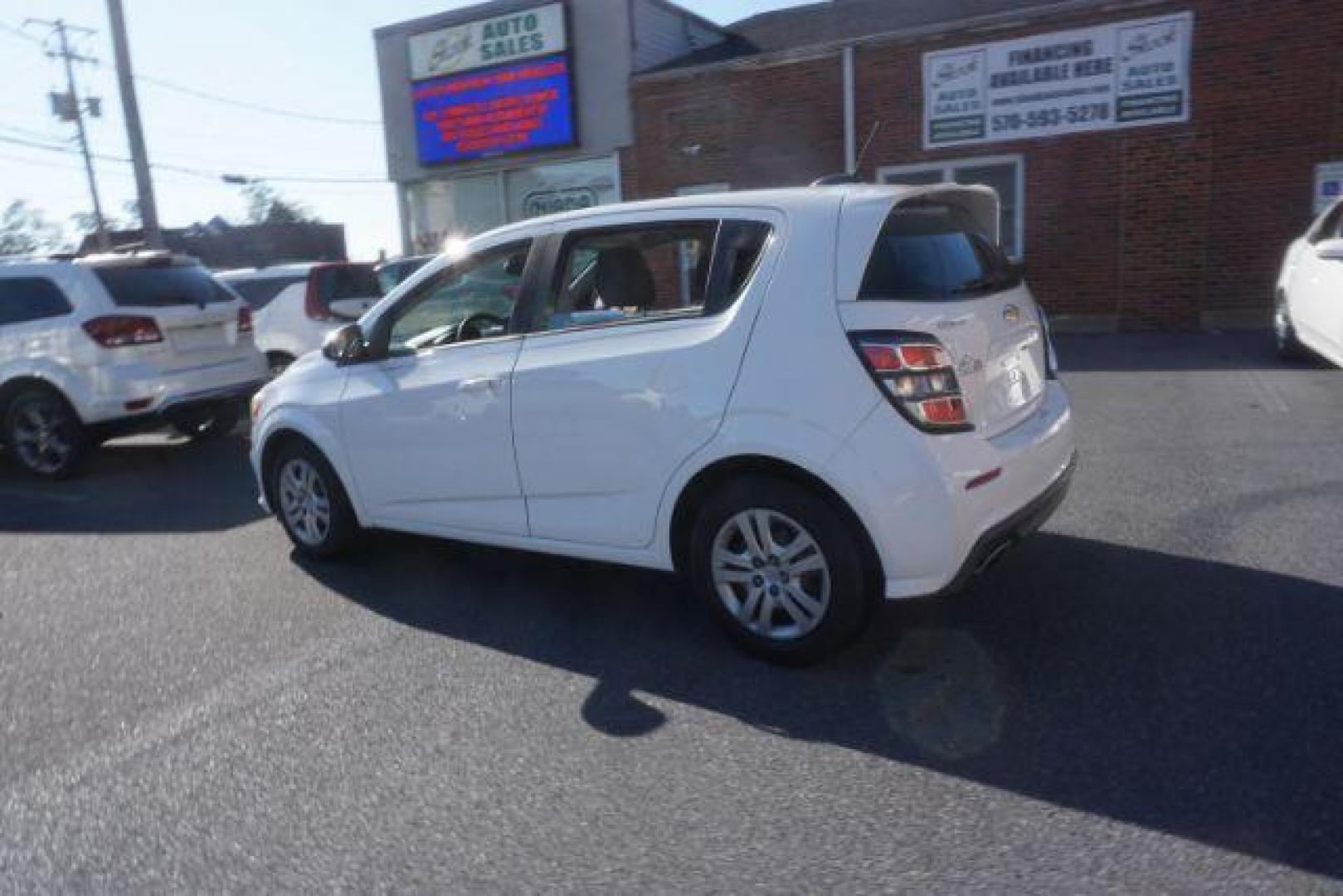 2017 White Chevrolet Sonic FL Auto Hatchback (1G1JG6SH8H4) with an 1.8L L4 DOHC 24V engine, 6-Speed Automatic transmission, located at 312 Centre Ave, Schuylkill Haven, PA, 17972, (570) 593-5278, 40.638130, -76.177383 - Photo#13