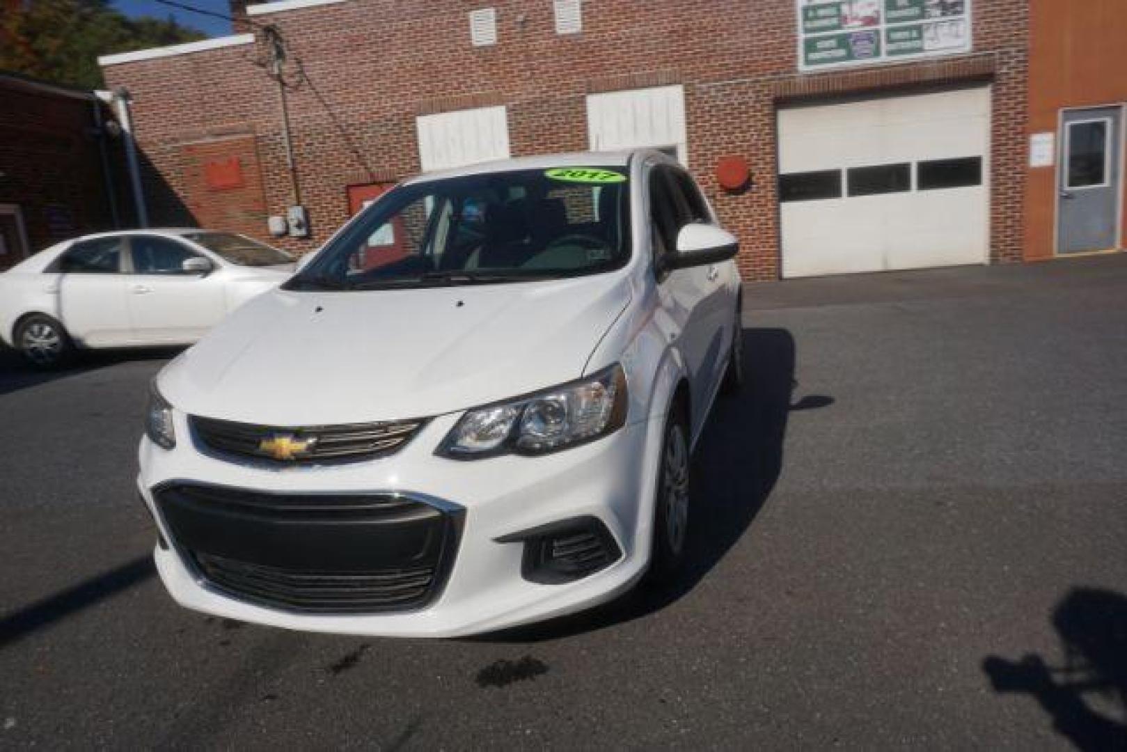 2017 White Chevrolet Sonic FL Auto Hatchback (1G1JG6SH8H4) with an 1.8L L4 DOHC 24V engine, 6-Speed Automatic transmission, located at 312 Centre Ave, Schuylkill Haven, PA, 17972, (570) 593-5278, 40.638130, -76.177383 - Photo#3