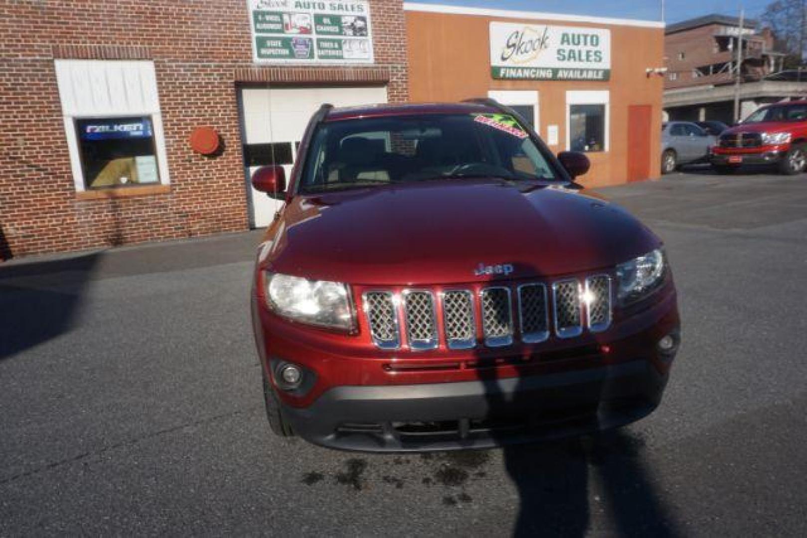 2014 Dp Cherry Red Crysta Jeep Compass Latitude FWD (1C4NJCEA1ED) with an 2.0L L4 DOHC 16V engine, Continuously Variabl transmission, located at 312 Centre Ave, Schuylkill Haven, PA, 17972, (570) 593-5278, 40.638130, -76.177383 - Photo#5