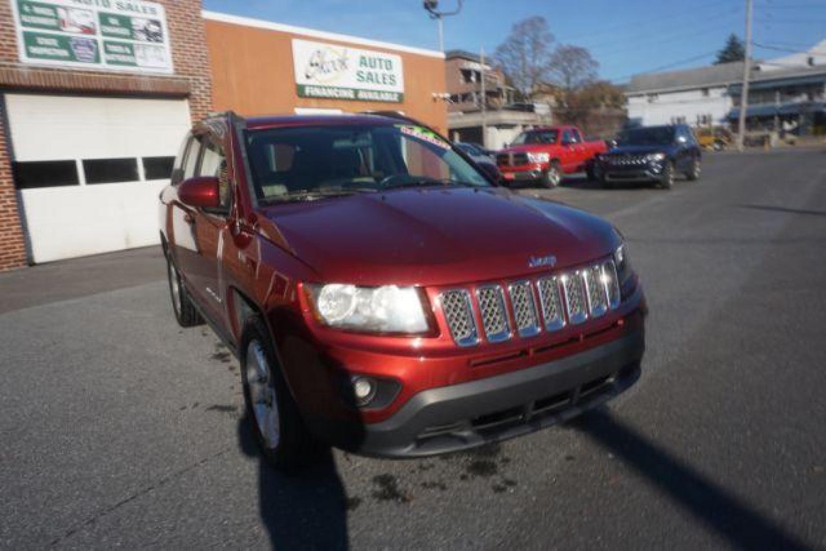 2014 Dp Cherry Red Crysta Jeep Compass Latitude FWD (1C4NJCEA1ED) with an 2.0L L4 DOHC 16V engine, Continuously Variabl transmission, located at 312 Centre Ave, Schuylkill Haven, PA, 17972, (570) 593-5278, 40.638130, -76.177383 - Photo#6