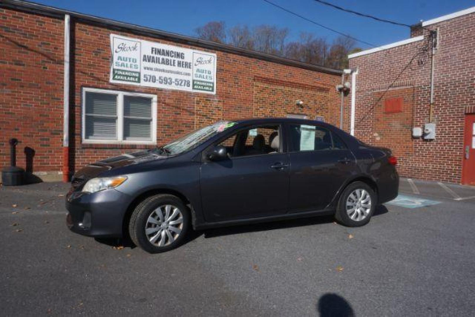 2012 Magnetic Gray Metallic Toyota Corolla LE 4-Speed AT (2T1BU4EE1CC) with an 1.8L L4 DOHC 16V engine, 4-Speed Automatic transmission, located at 312 Centre Ave, Schuylkill Haven, PA, 17972, (570) 593-5278, 40.638130, -76.177383 - Photo#0