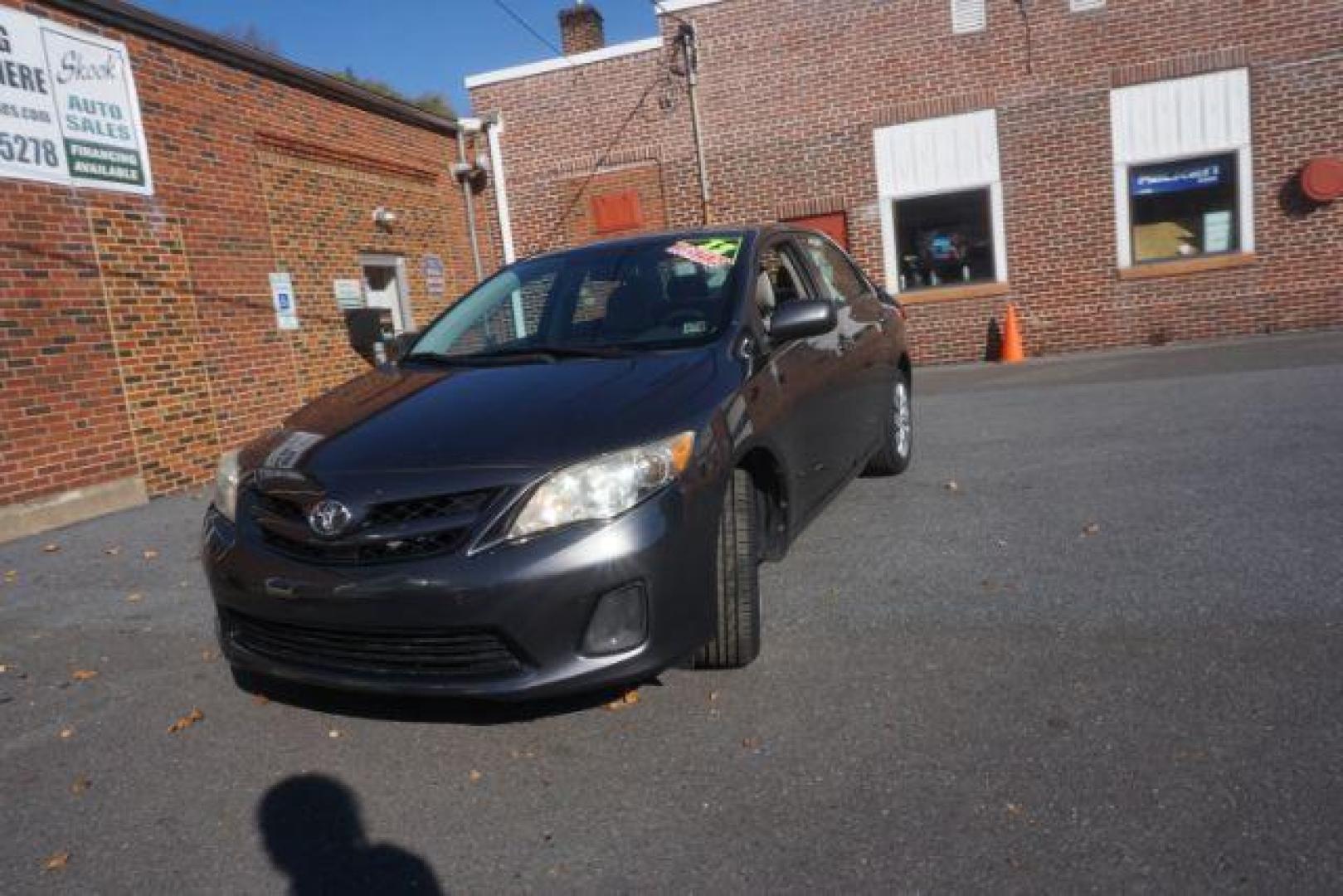 2012 Magnetic Gray Metallic Toyota Corolla LE 4-Speed AT (2T1BU4EE1CC) with an 1.8L L4 DOHC 16V engine, 4-Speed Automatic transmission, located at 312 Centre Ave, Schuylkill Haven, PA, 17972, (570) 593-5278, 40.638130, -76.177383 - Photo#2