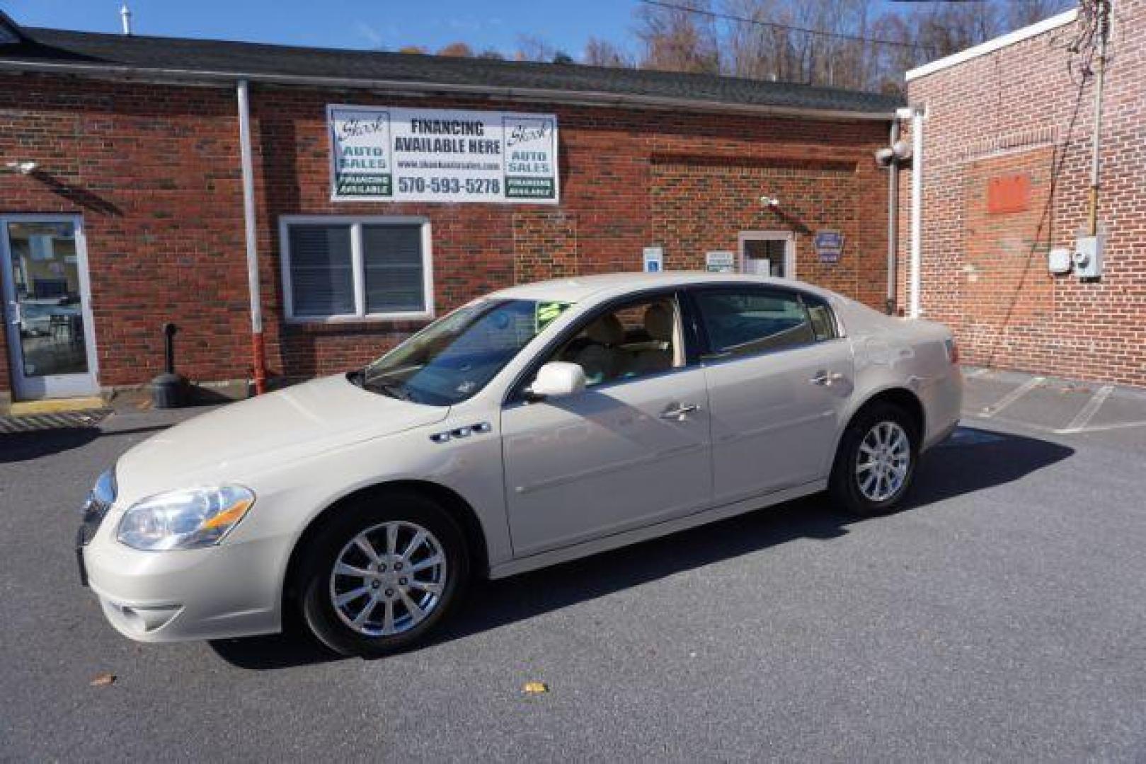 2010 Light Bronze Metallic Buick Lucerne CXL (1G4HE5E1XAU) with an 3.9L V6 OHV 12V FFV engine, 4-Speed Automatic transmission, located at 312 Centre Ave, Schuylkill Haven, PA, 17972, (570) 593-5278, 40.638130, -76.177383 - Photo#0