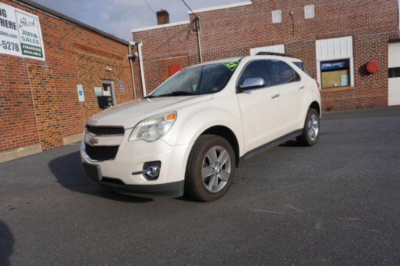 2013 Summit White /Jet Black Cloth Interior Chevrolet Equinox 2LT AWD (1GNFLNEK4DZ) with an 2.4L L4 DOHC 16V engine, 6-Speed Automatic transmission, located at 312 Centre Ave, Schuylkill Haven, PA, 17972, (570) 593-5278, 40.638130, -76.177383 - rear parking sensors, power drivers seat, power sunroof, remote engine starter, pioneer stereo - Photo#2