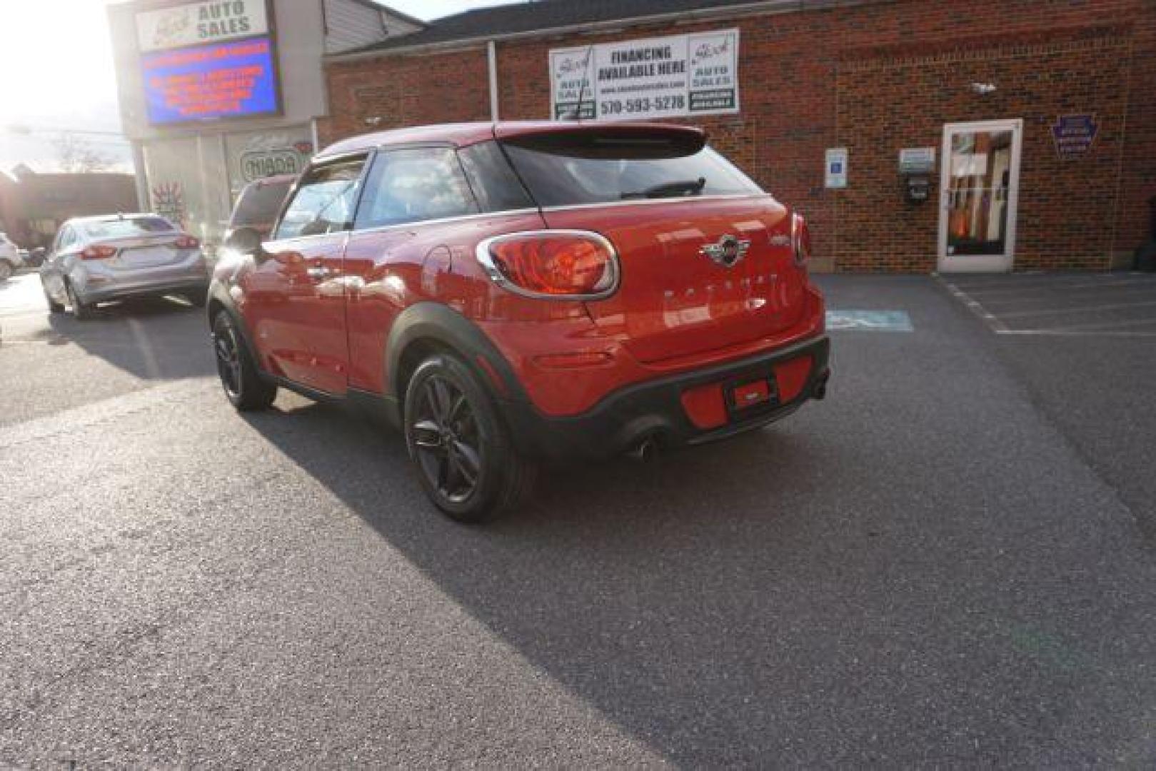 2013 Blazing Red Metallic /Carbon Black Mini Paceman S ALL4 (WMWSS7C57DW) with an 1.6L L4 DOHC 16V engine, 6-Speed Automatic transmission, located at 312 Centre Ave, Schuylkill Haven, PA, 17972, (570) 593-5278, 40.638130, -76.177383 - Photo#11