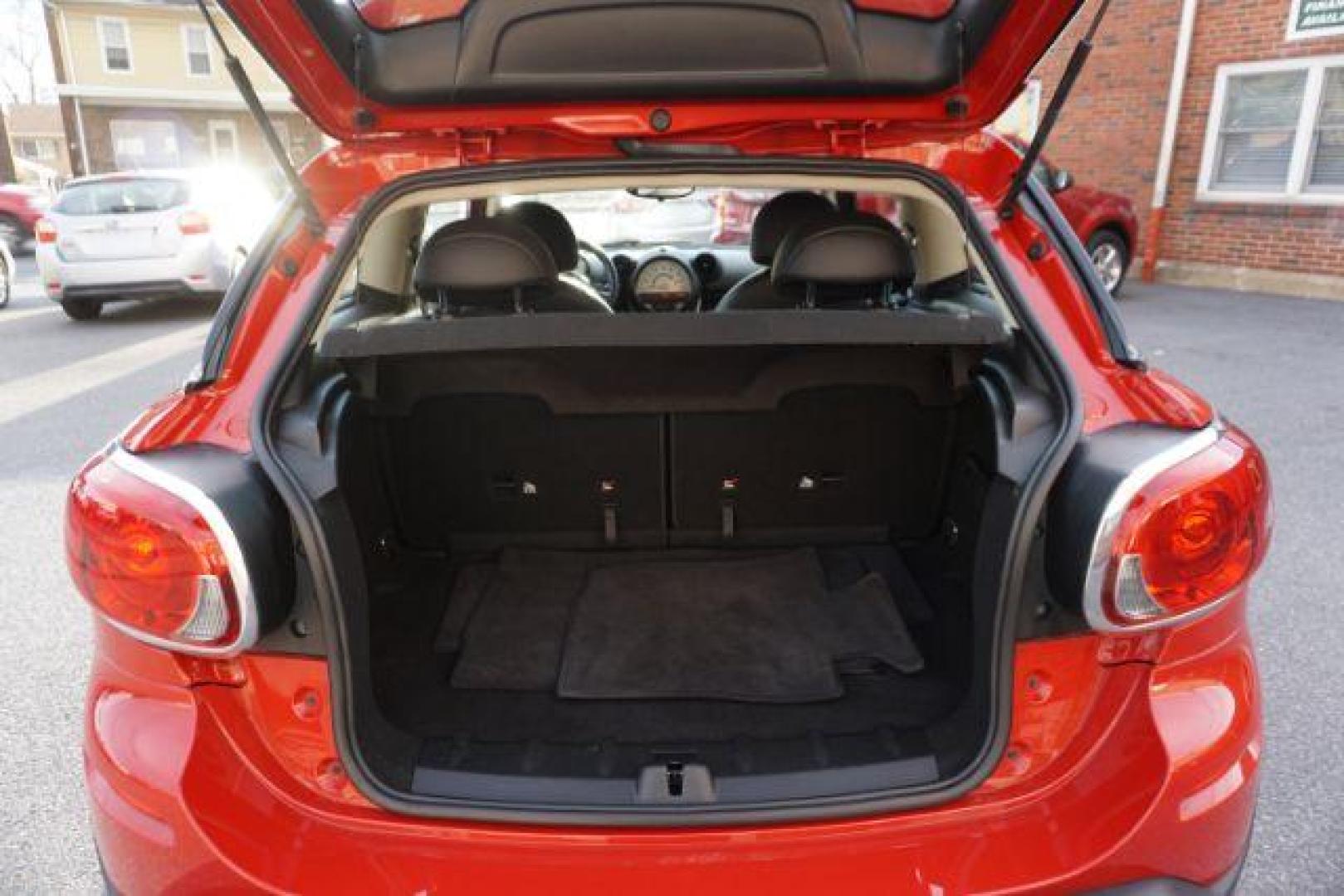 2013 Blazing Red Metallic /Carbon Black Mini Paceman S ALL4 (WMWSS7C57DW) with an 1.6L L4 DOHC 16V engine, 6-Speed Automatic transmission, located at 312 Centre Ave, Schuylkill Haven, PA, 17972, (570) 593-5278, 40.638130, -76.177383 - Photo#32