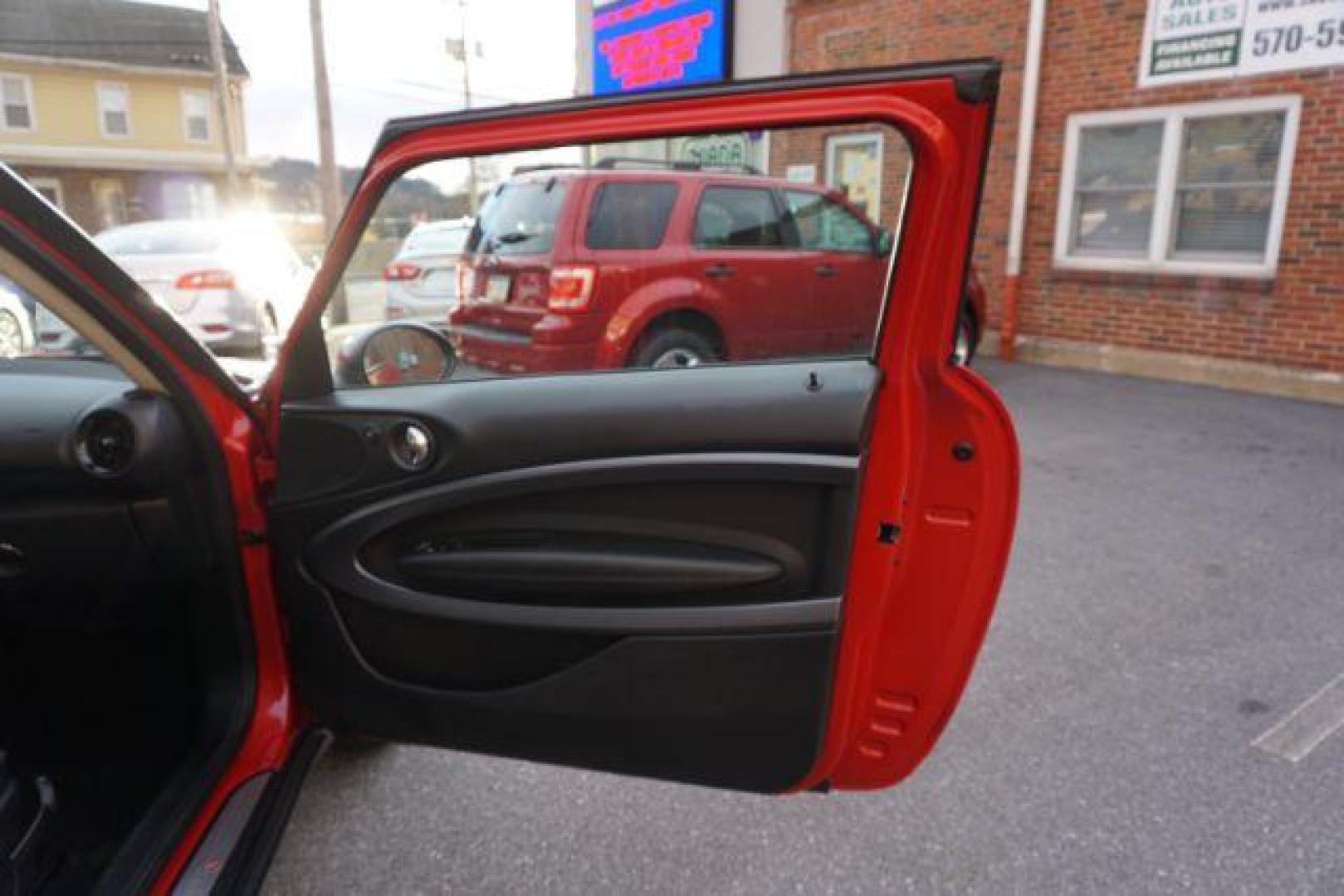 2013 Blazing Red Metallic /Carbon Black Mini Paceman S ALL4 (WMWSS7C57DW) with an 1.6L L4 DOHC 16V engine, 6-Speed Automatic transmission, located at 312 Centre Ave, Schuylkill Haven, PA, 17972, (570) 593-5278, 40.638130, -76.177383 - Photo#35