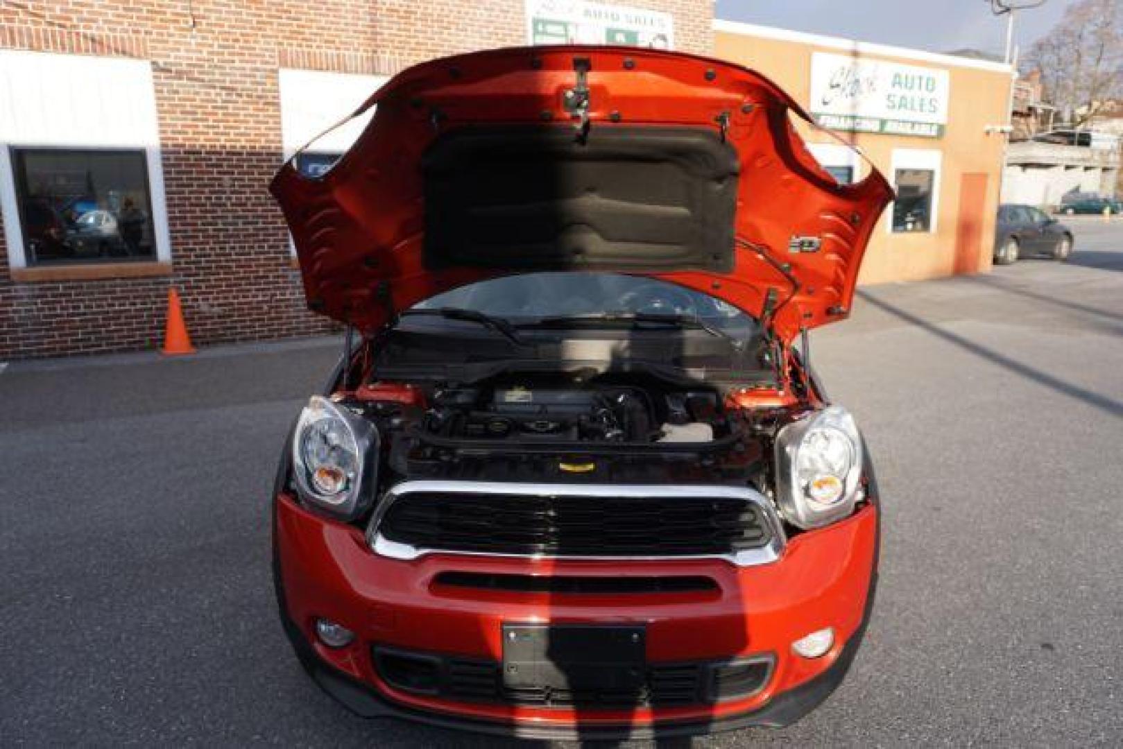 2013 Blazing Red Metallic /Carbon Black Mini Paceman S ALL4 (WMWSS7C57DW) with an 1.6L L4 DOHC 16V engine, 6-Speed Automatic transmission, located at 312 Centre Ave, Schuylkill Haven, PA, 17972, (570) 593-5278, 40.638130, -76.177383 - Photo#42