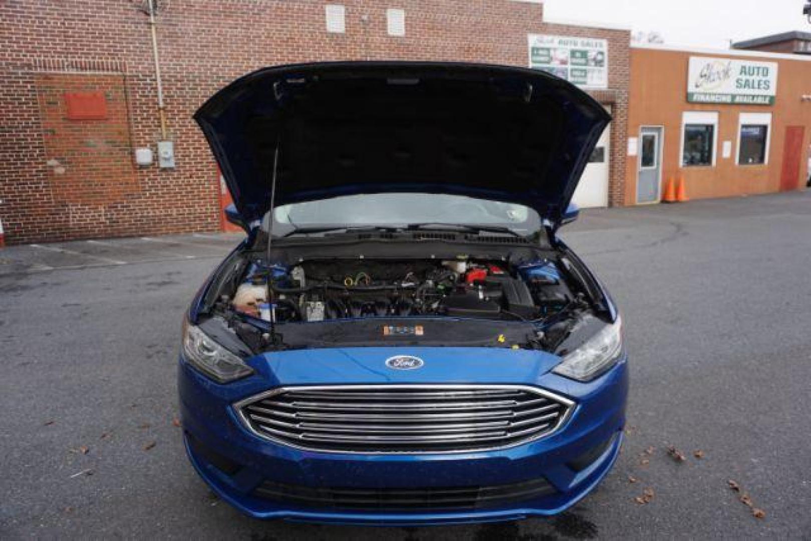 2018 Blue Metallic Ford Fusion SE (3FA6P0H73JR) with an 2.5L L4 DOHC 16V engine, 6-Speed Automatic transmission, located at 312 Centre Ave, Schuylkill Haven, PA, 17972, (570) 593-5278, 40.638130, -76.177383 - Photo#51