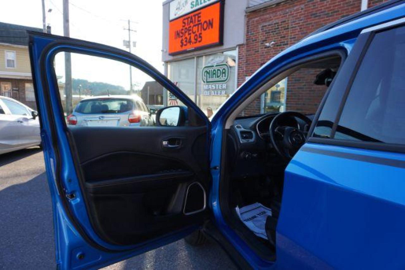 2018 Laser Blue Pearl Coat Jeep Compass Latitude 4WD (3C4NJDBB7JT) with an 2.4L L4 DOHC 16V engine, located at 312 Centre Ave, Schuylkill Haven, PA, 17972, (570) 593-5278, 40.638130, -76.177383 - collision avoidance system, HID headlamps, luggage rack, power liftgate - Photo#15