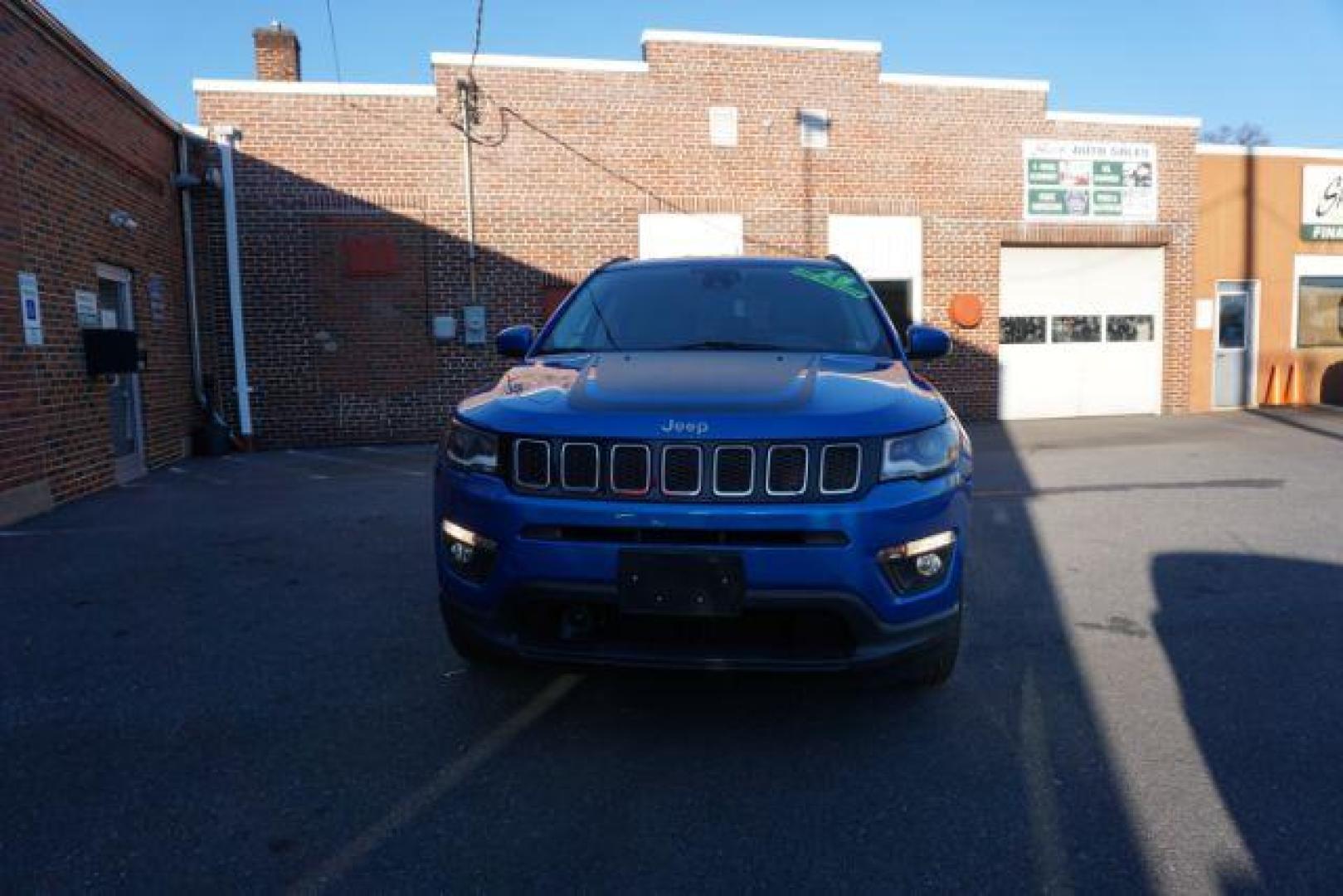 2018 Laser Blue Pearl Coat Jeep Compass Latitude 4WD (3C4NJDBB7JT) with an 2.4L L4 DOHC 16V engine, located at 312 Centre Ave, Schuylkill Haven, PA, 17972, (570) 593-5278, 40.638130, -76.177383 - collision avoidance system, HID headlamps, luggage rack, power liftgate - Photo#3