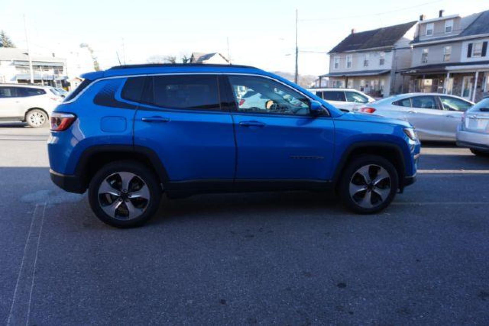 2018 Laser Blue Pearl Coat Jeep Compass Latitude 4WD (3C4NJDBB7JT) with an 2.4L L4 DOHC 16V engine, located at 312 Centre Ave, Schuylkill Haven, PA, 17972, (570) 593-5278, 40.638130, -76.177383 - collision avoidance system, HID headlamps, luggage rack, power liftgate - Photo#7