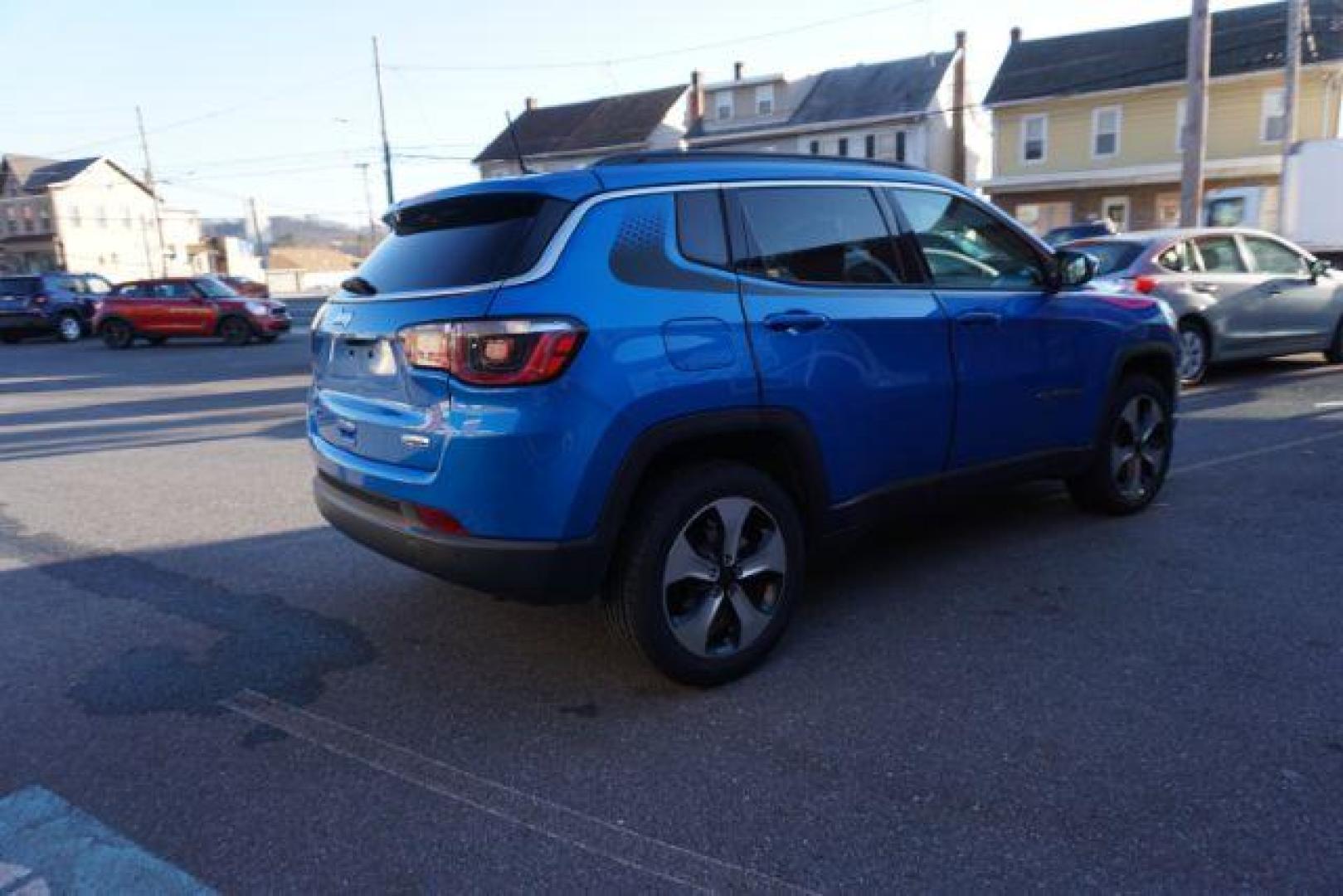 2018 Laser Blue Pearl Coat Jeep Compass Latitude 4WD (3C4NJDBB7JT) with an 2.4L L4 DOHC 16V engine, located at 312 Centre Ave, Schuylkill Haven, PA, 17972, (570) 593-5278, 40.638130, -76.177383 - collision avoidance system, HID headlamps, luggage rack, power liftgate - Photo#8