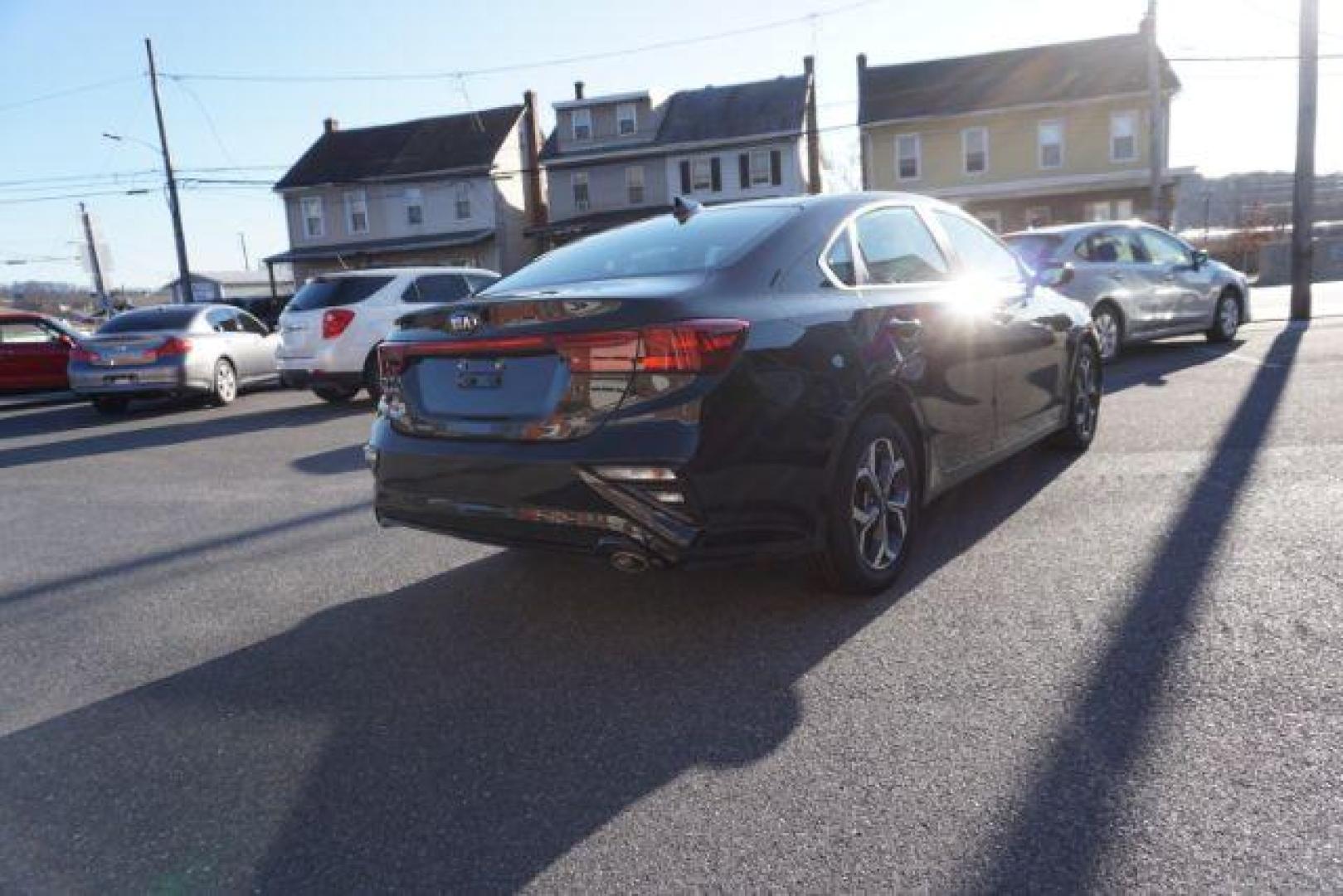 2020 Aurora Black Pearl /Black, cloth Kia Forte FE (3KPF24AD0LE) with an 2.0L L4 DOHC 16V engine, Continuously Variable Transmission transmission, located at 312 Centre Ave, Schuylkill Haven, PA, 17972, (570) 593-5278, 40.638130, -76.177383 - aluminum/alloy wheels - Photo#9