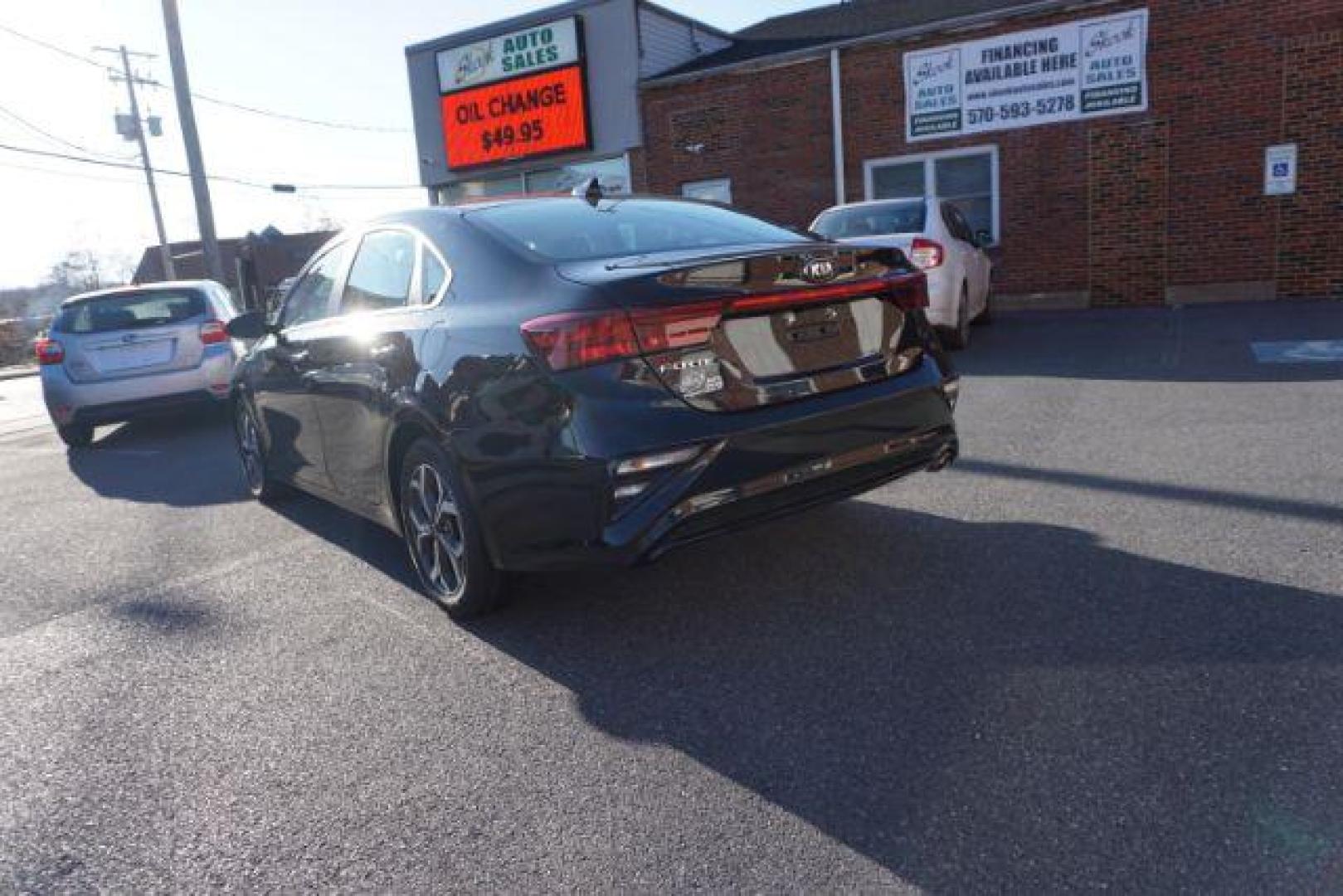 2020 Aurora Black Pearl /Black, cloth Kia Forte FE (3KPF24AD0LE) with an 2.0L L4 DOHC 16V engine, Continuously Variable Transmission transmission, located at 312 Centre Ave, Schuylkill Haven, PA, 17972, (570) 593-5278, 40.638130, -76.177383 - aluminum/alloy wheels - Photo#11