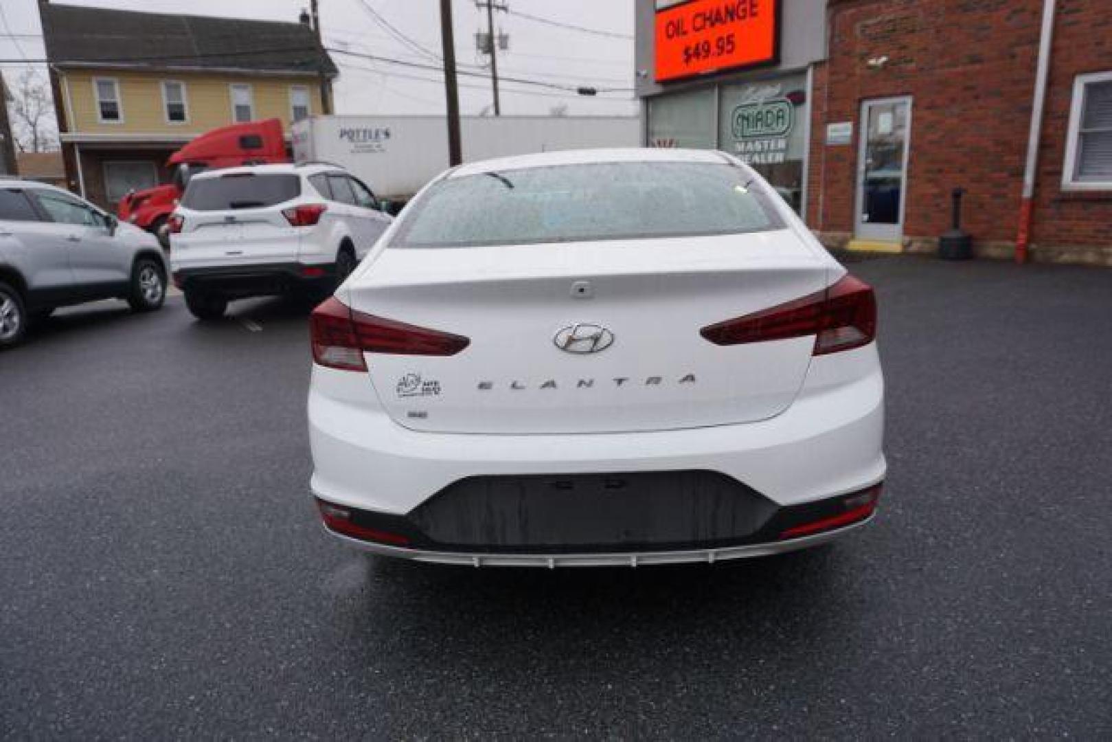 2020 Quartz White Pearl /Black, cloth Hyundai Elantra SE 6AT (5NPD74LF2LH) with an 1.8L L4 DOHC 16V engine, 6-Speed Automatic transmission, located at 312 Centre Ave, Schuylkill Haven, PA, 17972, (570) 593-5278, 40.638130, -76.177383 - aluminum/alloy wheels - Photo#9