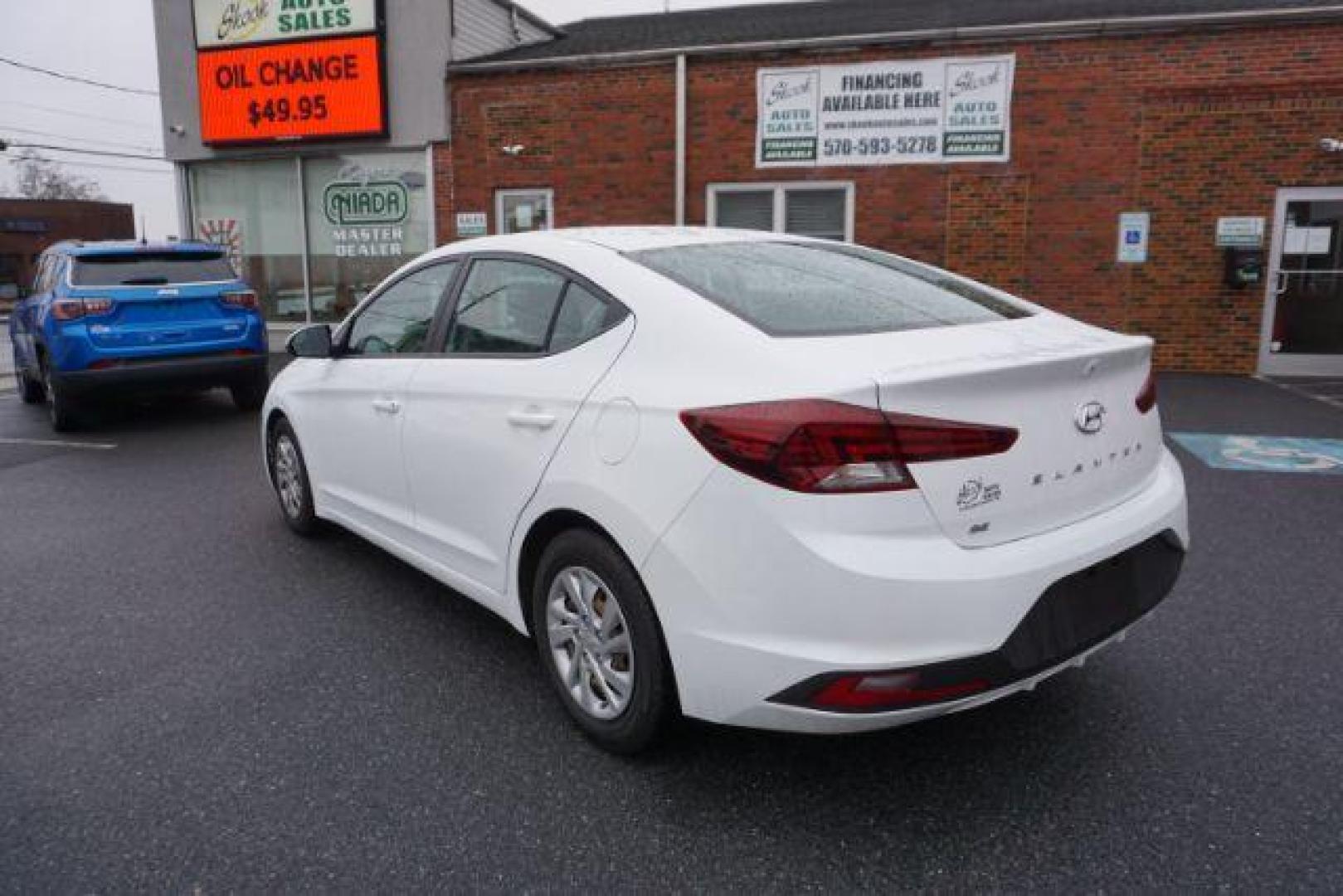 2020 Quartz White Pearl /Black, cloth Hyundai Elantra SE 6AT (5NPD74LF2LH) with an 1.8L L4 DOHC 16V engine, 6-Speed Automatic transmission, located at 312 Centre Ave, Schuylkill Haven, PA, 17972, (570) 593-5278, 40.638130, -76.177383 - aluminum/alloy wheels - Photo#10