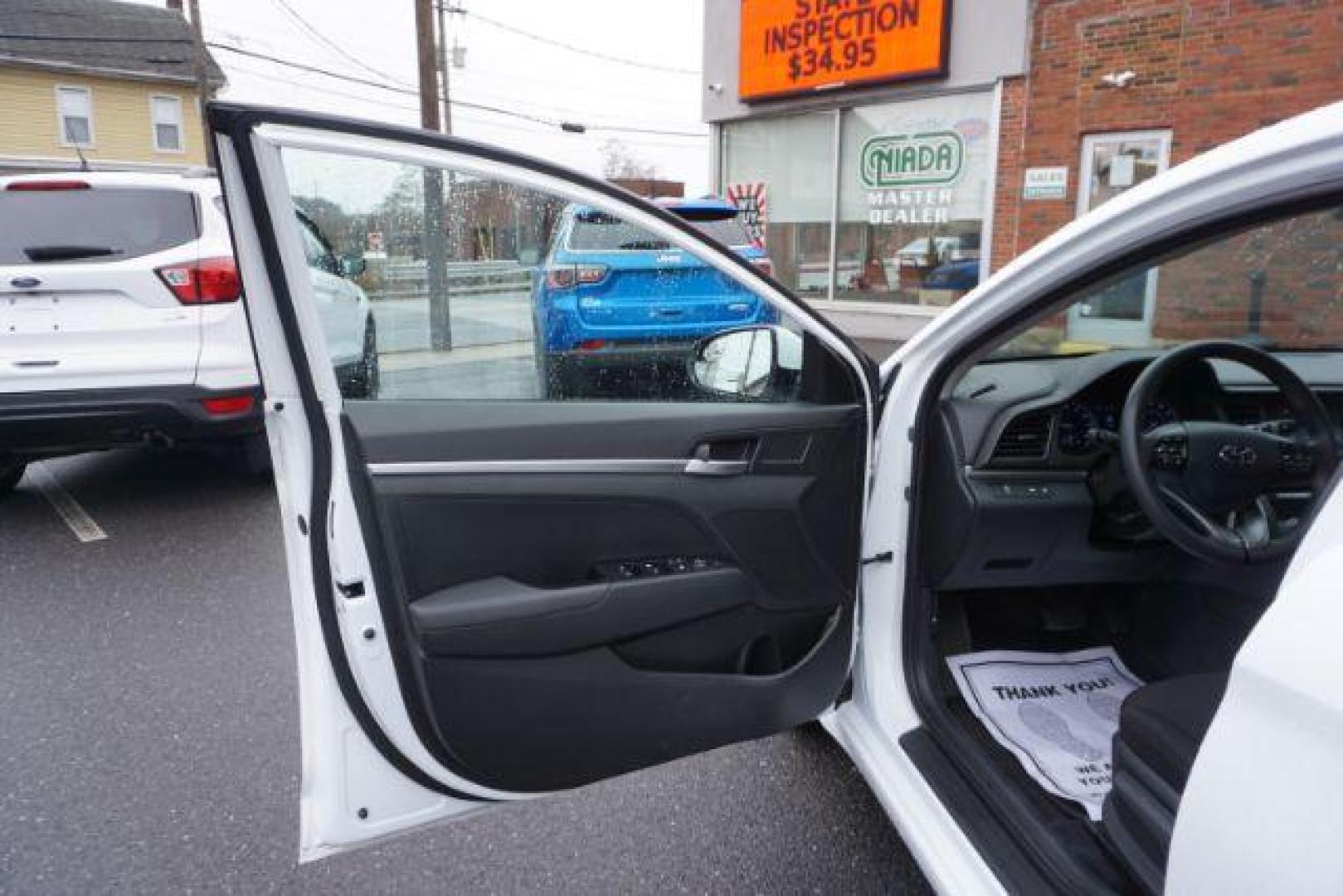 2020 Quartz White Pearl /Black, cloth Hyundai Elantra SE 6AT (5NPD74LF2LH) with an 1.8L L4 DOHC 16V engine, 6-Speed Automatic transmission, located at 312 Centre Ave, Schuylkill Haven, PA, 17972, (570) 593-5278, 40.638130, -76.177383 - aluminum/alloy wheels - Photo#15