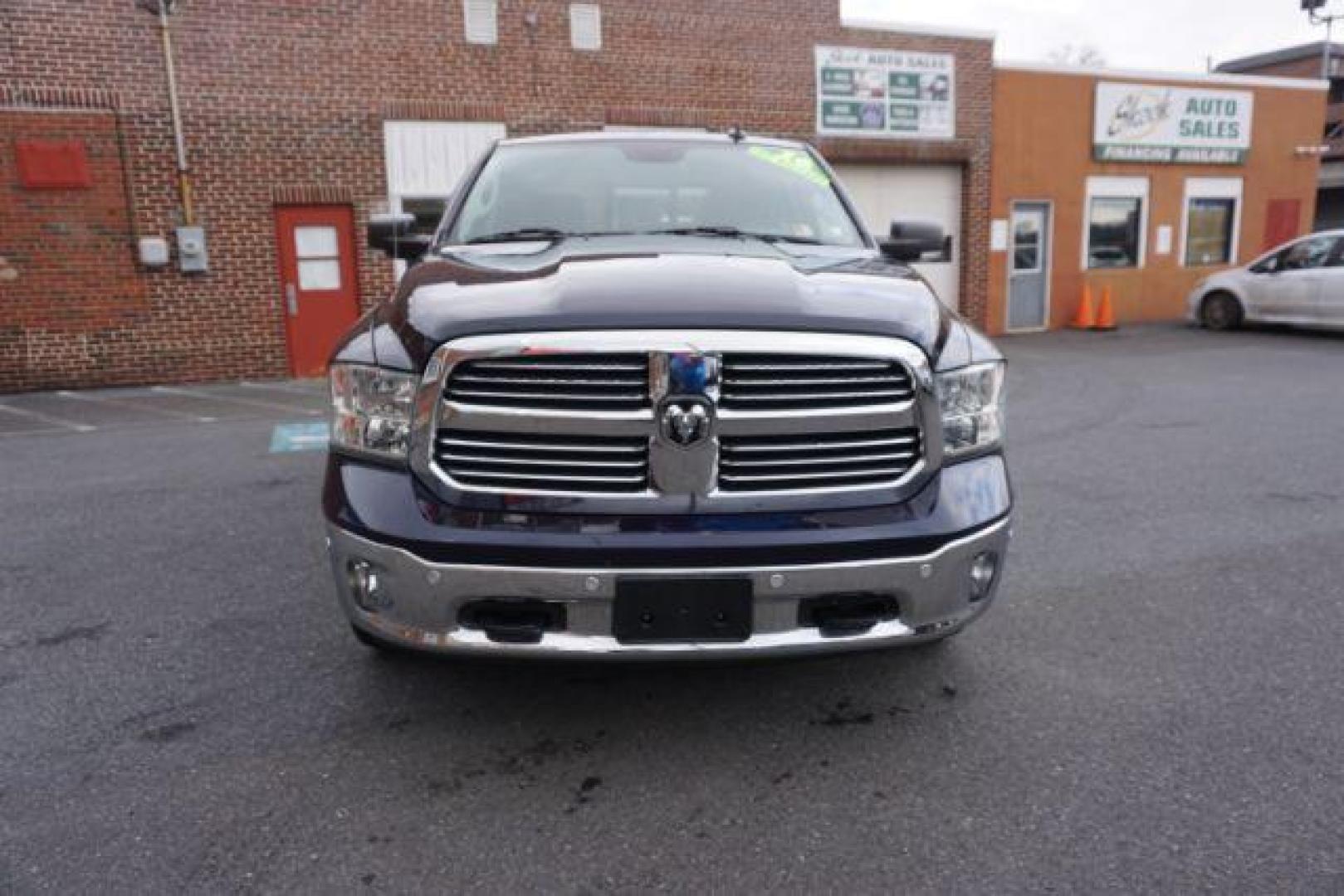 2016 Blue Streak Pearl Coat /Black/Diesel Gray (Fleet), cloth RAM 1500 SLT Crew Cab SWB 4WD (3C6RR7LT0GG) with an 5.7L V8 OHV 16V engine, 8-Speed Automatic transmission, located at 312 Centre Ave, Schuylkill Haven, PA, 17972, (570) 593-5278, 40.638130, -76.177383 - back up camera, bluetooth, navigation, rear parking sensor, aluminum/alloy wheels, bed liner, fixed running boards, fog lights, power driver's seat, remote engine starter, steering wheel mounted audio controls, towing pkg, lockinf limited slip differential, Big Horn/Lonestar Pkg - Photo#3