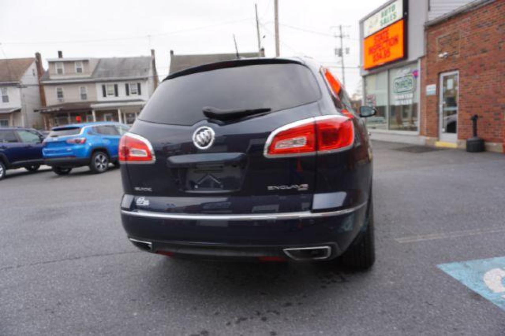 2016 Dark Sapphire Blue Metallic /Light Titanium Seats w/Dark Titanium Interior Acce Buick Enclave Premium AWD (5GAKVCKD0GJ) with an 3.6L V6 DOHC 24V engine, 6-Speed Automatic Overdrive transmission, located at 312 Centre Ave, Schuylkill Haven, PA, 17972, (570) 593-5278, 40.638130, -76.177383 - collision avoidance, lane departure warning, navigation, luggage rack, power sunroof, towing pkg, Bose premium sound - Photo#9