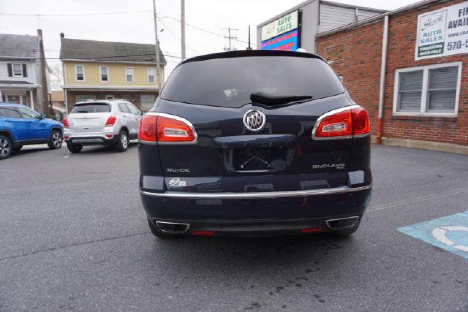 2016 Dark Sapphire Blue Metallic /Light Titanium Seats w/Dark Titanium Interior Acce Buick Enclave Premium AWD (5GAKVCKD0GJ) with an 3.6L V6 DOHC 24V engine, 6-Speed Automatic Overdrive transmission, located at 312 Centre Ave, Schuylkill Haven, PA, 17972, (570) 593-5278, 40.638130, -76.177383 - collision avoidance, lane departure warning, navigation, luggage rack, power sunroof, towing pkg, Bose premium sound - Photo#10