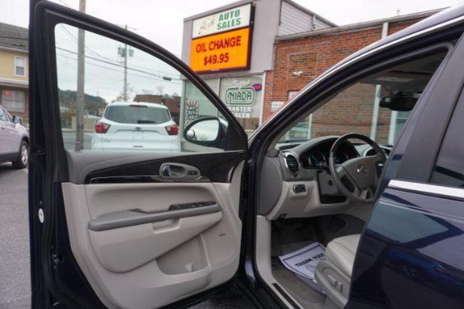 2016 Dark Sapphire Blue Metallic /Light Titanium Seats w/Dark Titanium Interior Acce Buick Enclave Premium AWD (5GAKVCKD0GJ) with an 3.6L V6 DOHC 24V engine, 6-Speed Automatic Overdrive transmission, located at 312 Centre Ave, Schuylkill Haven, PA, 17972, (570) 593-5278, 40.638130, -76.177383 - collision avoidance, lane departure warning, navigation, luggage rack, power sunroof, towing pkg, Bose premium sound - Photo#15