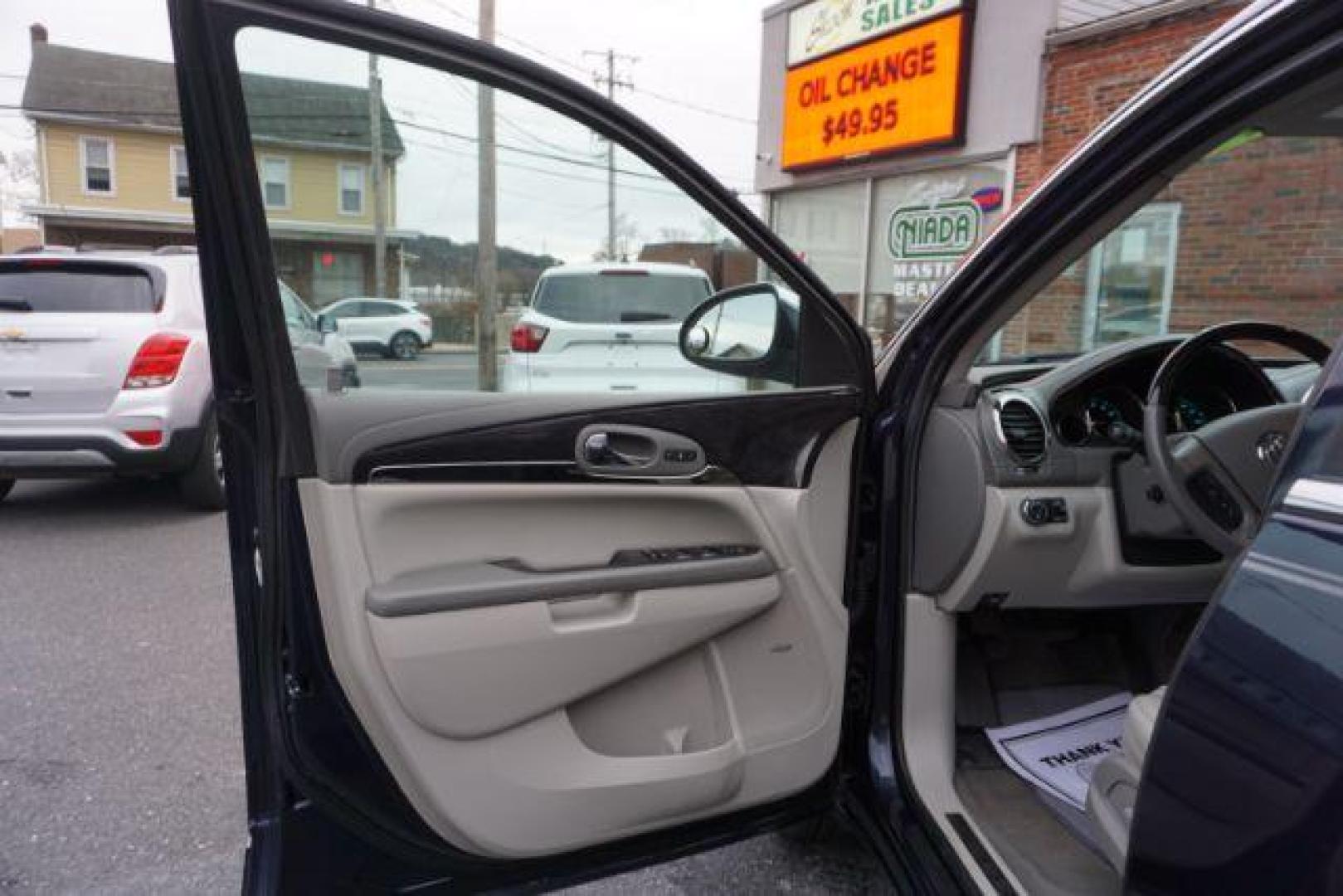 2016 Dark Sapphire Blue Metallic /Light Titanium Seats w/Dark Titanium Interior Acce Buick Enclave Premium AWD (5GAKVCKD0GJ) with an 3.6L V6 DOHC 24V engine, 6-Speed Automatic Overdrive transmission, located at 312 Centre Ave, Schuylkill Haven, PA, 17972, (570) 593-5278, 40.638130, -76.177383 - collision avoidance, lane departure warning, navigation, luggage rack, power sunroof, towing pkg, Bose premium sound - Photo#16