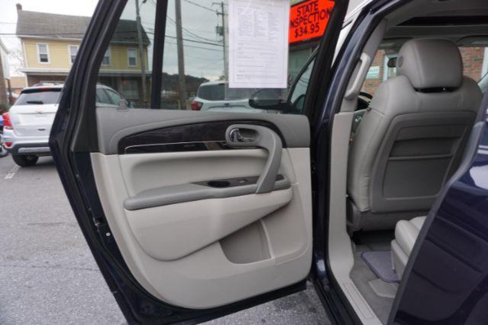 2016 Dark Sapphire Blue Metallic /Light Titanium Seats w/Dark Titanium Interior Acce Buick Enclave Premium AWD (5GAKVCKD0GJ) with an 3.6L V6 DOHC 24V engine, 6-Speed Automatic Overdrive transmission, located at 312 Centre Ave, Schuylkill Haven, PA, 17972, (570) 593-5278, 40.638130, -76.177383 - collision avoidance, lane departure warning, navigation, luggage rack, power sunroof, towing pkg, Bose premium sound - Photo#31