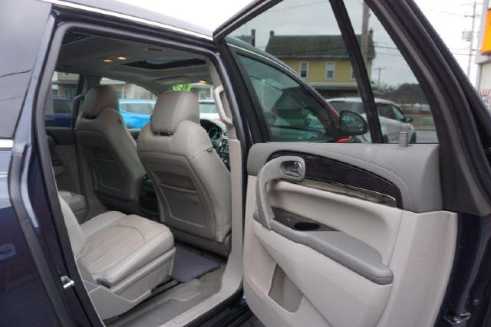 2016 Dark Sapphire Blue Metallic /Light Titanium Seats w/Dark Titanium Interior Acce Buick Enclave Premium AWD (5GAKVCKD0GJ) with an 3.6L V6 DOHC 24V engine, 6-Speed Automatic Overdrive transmission, located at 312 Centre Ave, Schuylkill Haven, PA, 17972, (570) 593-5278, 40.638130, -76.177383 - collision avoidance, lane departure warning, navigation, luggage rack, power sunroof, towing pkg, Bose premium sound - Photo#44