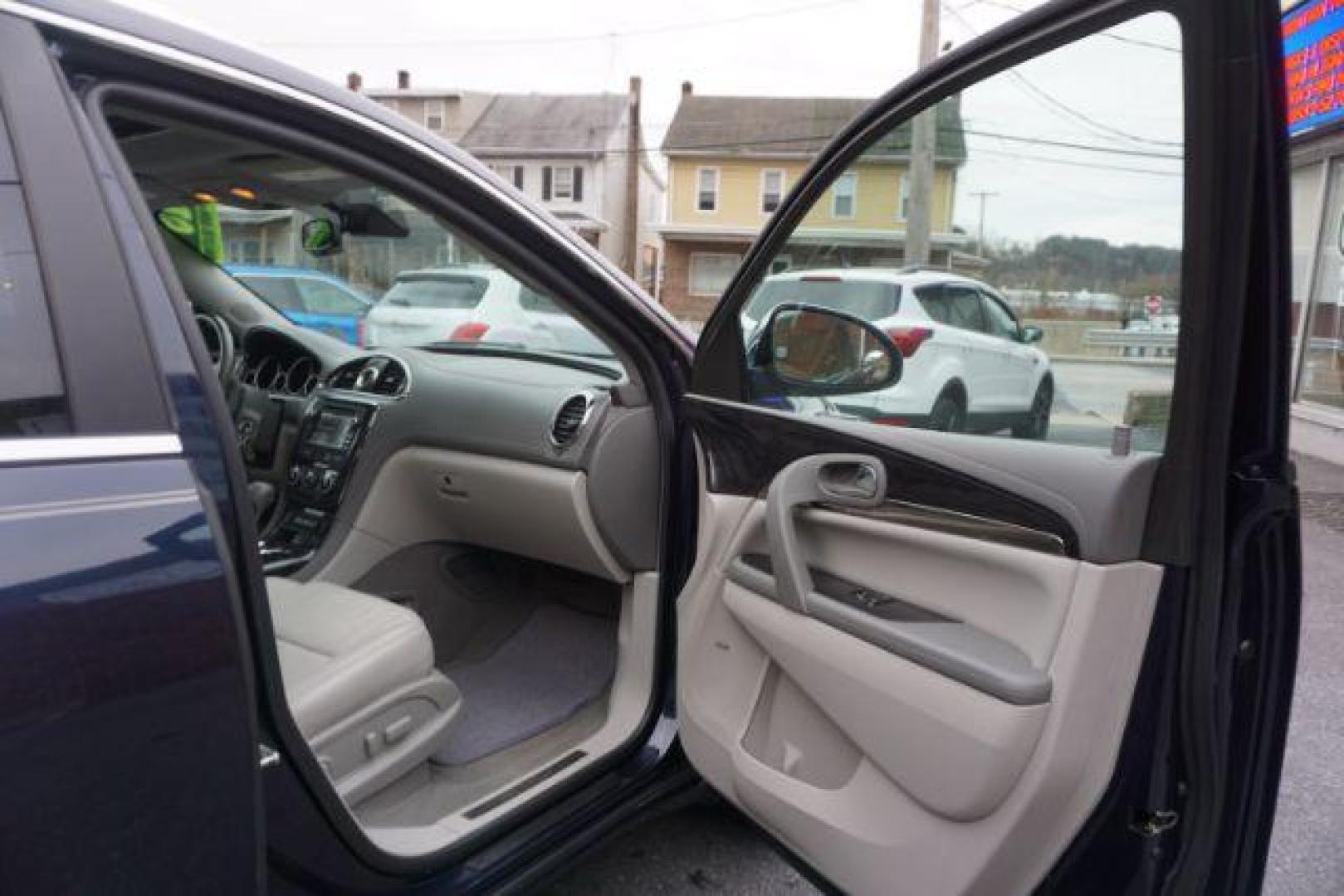 2016 Dark Sapphire Blue Metallic /Light Titanium Seats w/Dark Titanium Interior Acce Buick Enclave Premium AWD (5GAKVCKD0GJ) with an 3.6L V6 DOHC 24V engine, 6-Speed Automatic Overdrive transmission, located at 312 Centre Ave, Schuylkill Haven, PA, 17972, (570) 593-5278, 40.638130, -76.177383 - collision avoidance, lane departure warning, navigation, luggage rack, power sunroof, towing pkg, Bose premium sound - Photo#51