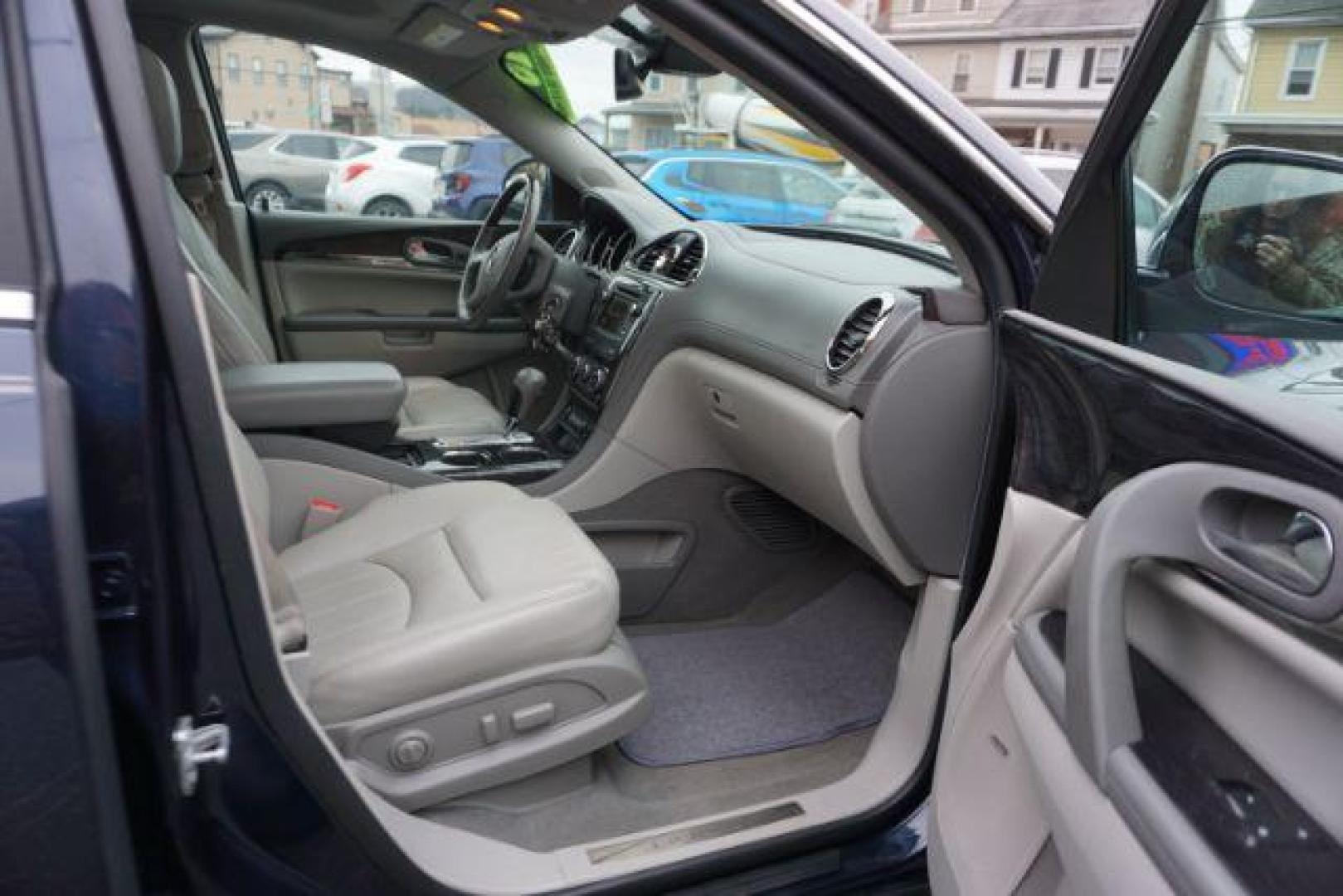 2016 Dark Sapphire Blue Metallic /Light Titanium Seats w/Dark Titanium Interior Acce Buick Enclave Premium AWD (5GAKVCKD0GJ) with an 3.6L V6 DOHC 24V engine, 6-Speed Automatic Overdrive transmission, located at 312 Centre Ave, Schuylkill Haven, PA, 17972, (570) 593-5278, 40.638130, -76.177383 - collision avoidance, lane departure warning, navigation, luggage rack, power sunroof, towing pkg, Bose premium sound - Photo#54