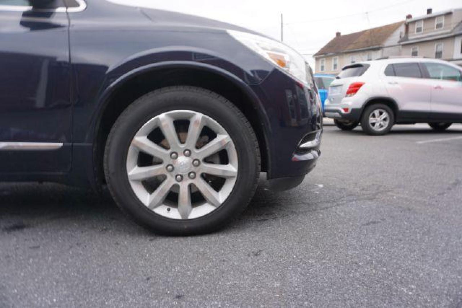 2016 Dark Sapphire Blue Metallic /Light Titanium Seats w/Dark Titanium Interior Acce Buick Enclave Premium AWD (5GAKVCKD0GJ) with an 3.6L V6 DOHC 24V engine, 6-Speed Automatic Overdrive transmission, located at 312 Centre Ave, Schuylkill Haven, PA, 17972, (570) 593-5278, 40.638130, -76.177383 - collision avoidance, lane departure warning, navigation, luggage rack, power sunroof, towing pkg, Bose premium sound - Photo#5