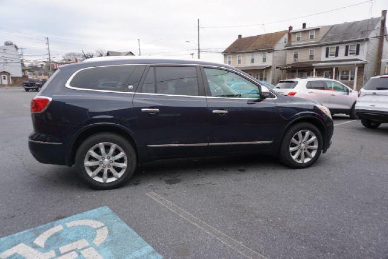 2016 Dark Sapphire Blue Metallic /Light Titanium Seats w/Dark Titanium Interior Acce Buick Enclave Premium AWD (5GAKVCKD0GJ) with an 3.6L V6 DOHC 24V engine, 6-Speed Automatic Overdrive transmission, located at 312 Centre Ave, Schuylkill Haven, PA, 17972, (570) 593-5278, 40.638130, -76.177383 - collision avoidance, lane departure warning, navigation, luggage rack, power sunroof, towing pkg, Bose premium sound - Photo#7