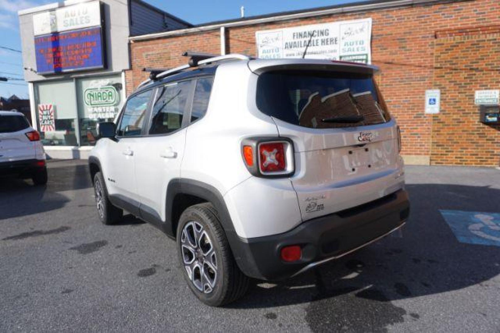 2016 Granite Crystal Metallic Clear Coat /Black, leather Jeep Renegade Limited 4WD (ZACCJBDT4GP) with an 2.4L L4 DOHC 16V engine, 9-Speed Automatic transmission, located at 312 Centre Ave, Schuylkill Haven, PA, 17972, (570) 593-5278, 40.638130, -76.177383 - automatic climate control, back up camera, bluetooth connection, collision avoidance, passive keyless entry, aluminum/alloy wheels, leather seats, luggage rack, power driver's seat, remote engine starter, removeable open air sunroof, heated front seats - Photo#11