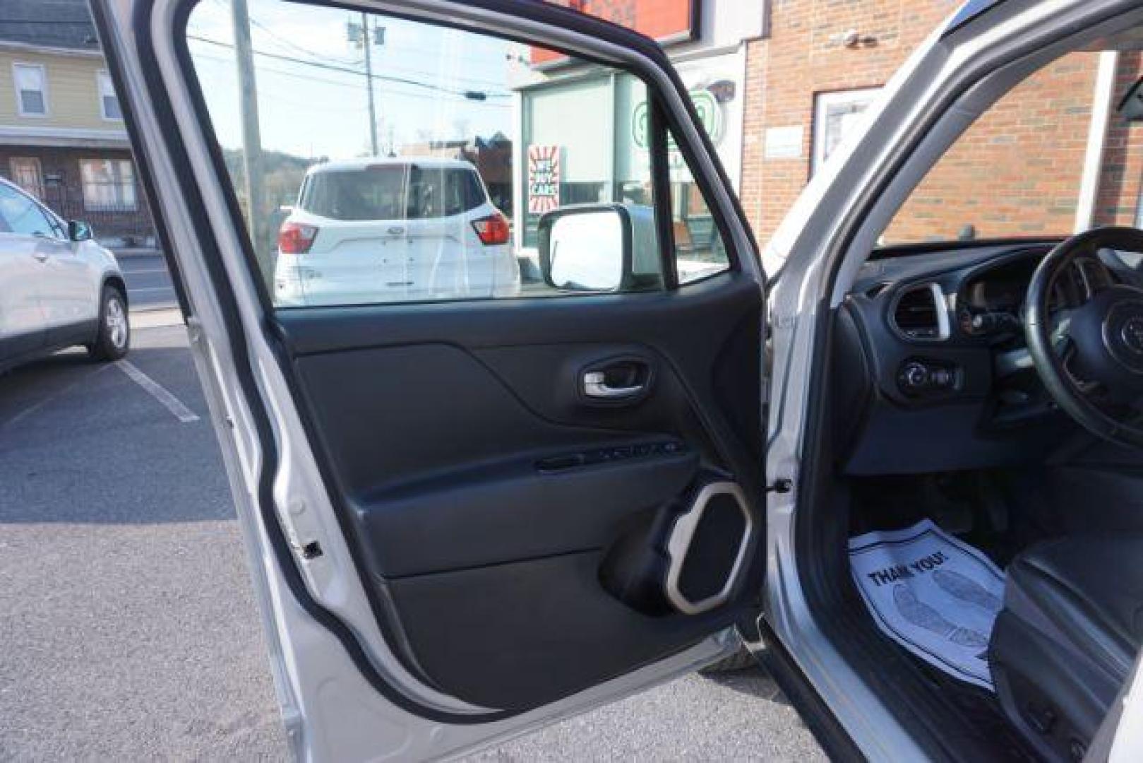 2016 Granite Crystal Metallic Clear Coat /Black, leather Jeep Renegade Limited 4WD (ZACCJBDT4GP) with an 2.4L L4 DOHC 16V engine, 9-Speed Automatic transmission, located at 312 Centre Ave, Schuylkill Haven, PA, 17972, (570) 593-5278, 40.638130, -76.177383 - automatic climate control, back up camera, bluetooth connection, collision avoidance, passive keyless entry, aluminum/alloy wheels, leather seats, luggage rack, power driver's seat, remote engine starter, removeable open air sunroof, heated front seats - Photo#17