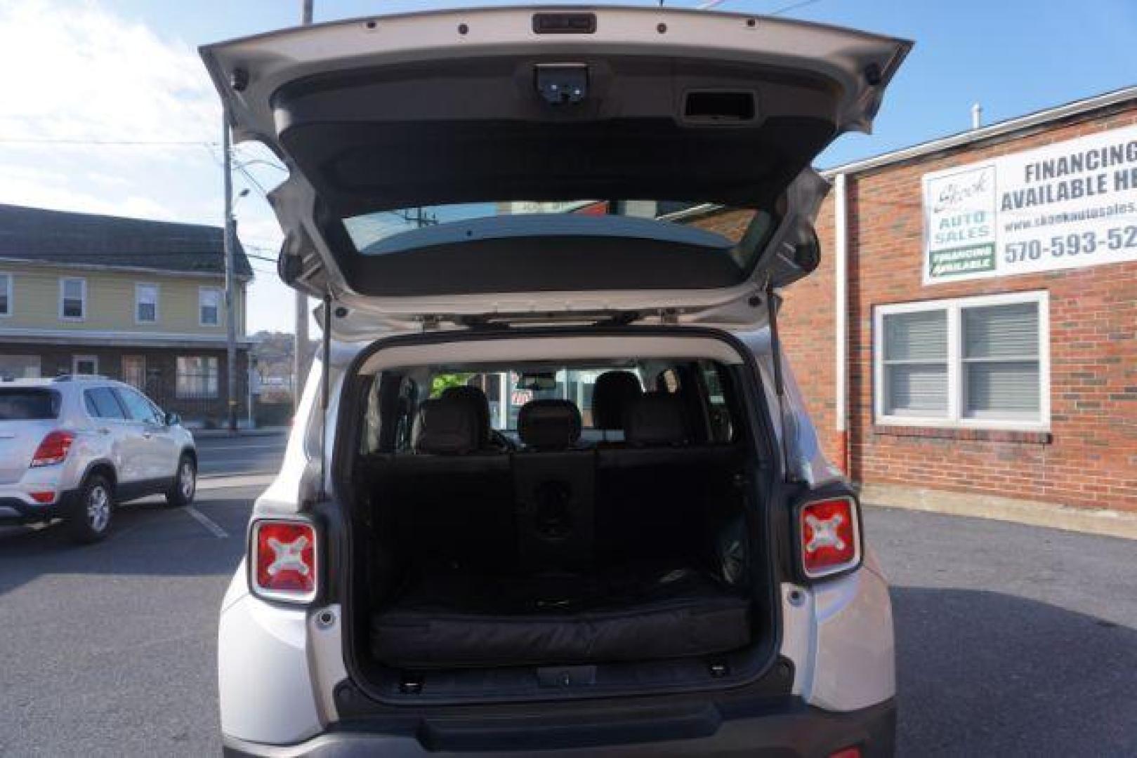 2016 Granite Crystal Metallic Clear Coat /Black, leather Jeep Renegade Limited 4WD (ZACCJBDT4GP) with an 2.4L L4 DOHC 16V engine, 9-Speed Automatic transmission, located at 312 Centre Ave, Schuylkill Haven, PA, 17972, (570) 593-5278, 40.638130, -76.177383 - automatic climate control, back up camera, bluetooth connection, collision avoidance, passive keyless entry, aluminum/alloy wheels, leather seats, luggage rack, power driver's seat, remote engine starter, removeable open air sunroof, heated front seats - Photo#40