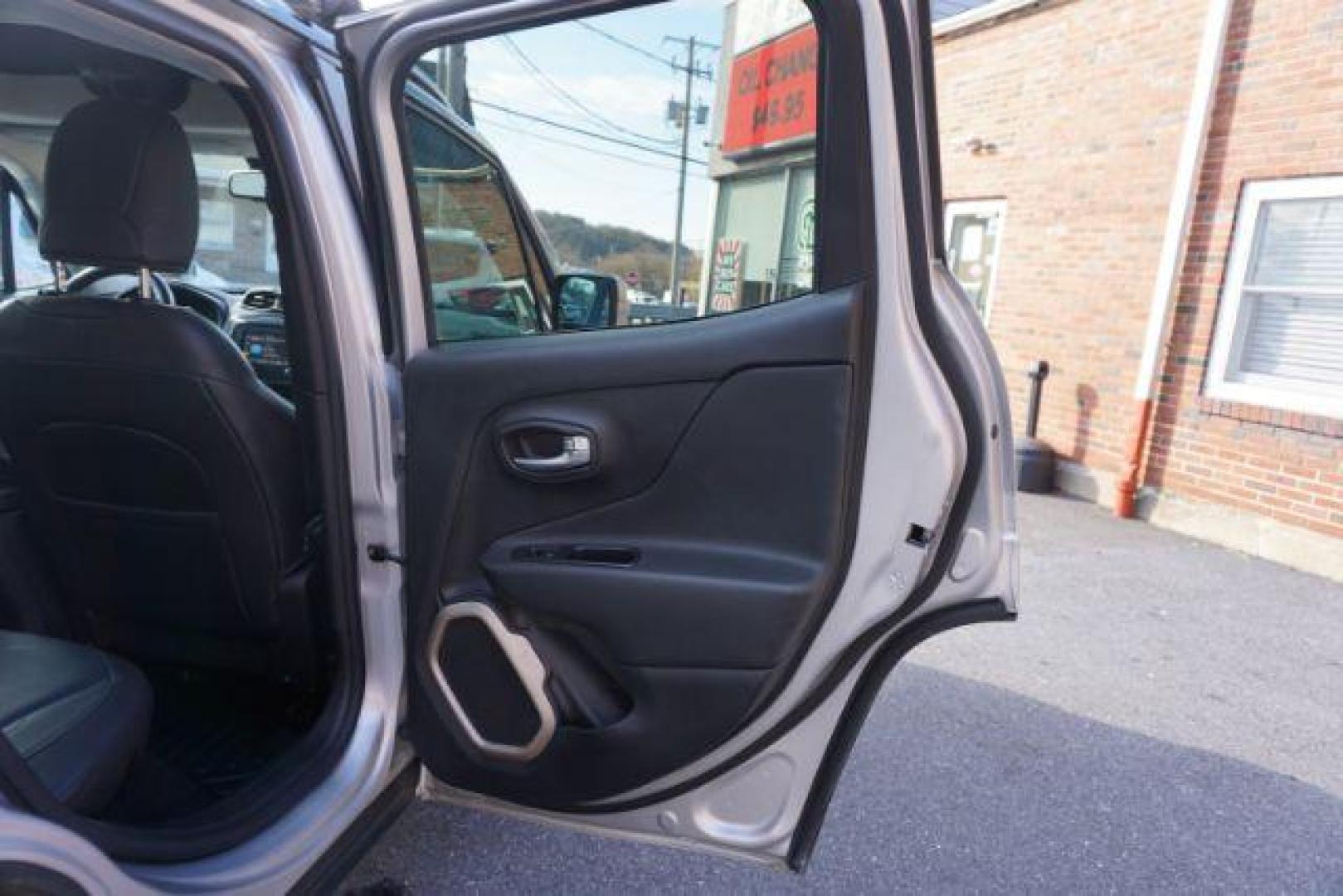 2016 Granite Crystal Metallic Clear Coat /Black, leather Jeep Renegade Limited 4WD (ZACCJBDT4GP) with an 2.4L L4 DOHC 16V engine, 9-Speed Automatic transmission, located at 312 Centre Ave, Schuylkill Haven, PA, 17972, (570) 593-5278, 40.638130, -76.177383 - automatic climate control, back up camera, bluetooth connection, collision avoidance, passive keyless entry, aluminum/alloy wheels, leather seats, luggage rack, power driver's seat, remote engine starter, removeable open air sunroof, heated front seats - Photo#43