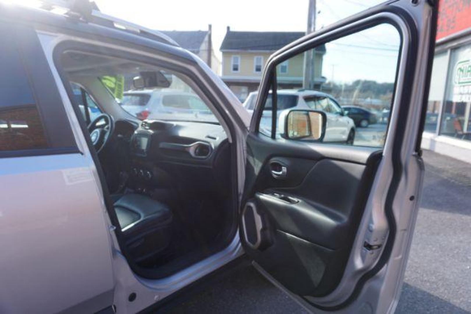 2016 Granite Crystal Metallic Clear Coat /Black, leather Jeep Renegade Limited 4WD (ZACCJBDT4GP) with an 2.4L L4 DOHC 16V engine, 9-Speed Automatic transmission, located at 312 Centre Ave, Schuylkill Haven, PA, 17972, (570) 593-5278, 40.638130, -76.177383 - automatic climate control, back up camera, bluetooth connection, collision avoidance, passive keyless entry, aluminum/alloy wheels, leather seats, luggage rack, power driver's seat, remote engine starter, removeable open air sunroof, heated front seats - Photo#47