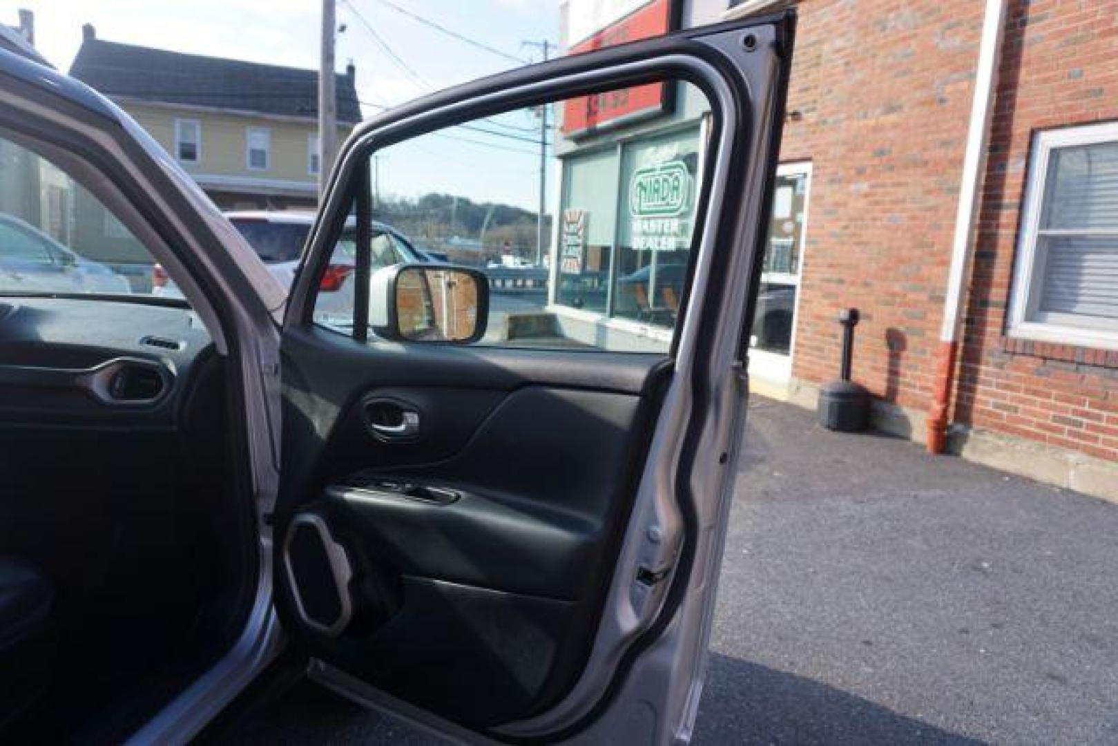 2016 Granite Crystal Metallic Clear Coat /Black, leather Jeep Renegade Limited 4WD (ZACCJBDT4GP) with an 2.4L L4 DOHC 16V engine, 9-Speed Automatic transmission, located at 312 Centre Ave, Schuylkill Haven, PA, 17972, (570) 593-5278, 40.638130, -76.177383 - automatic climate control, back up camera, bluetooth connection, collision avoidance, passive keyless entry, aluminum/alloy wheels, leather seats, luggage rack, power driver's seat, remote engine starter, removeable open air sunroof, heated front seats - Photo#48