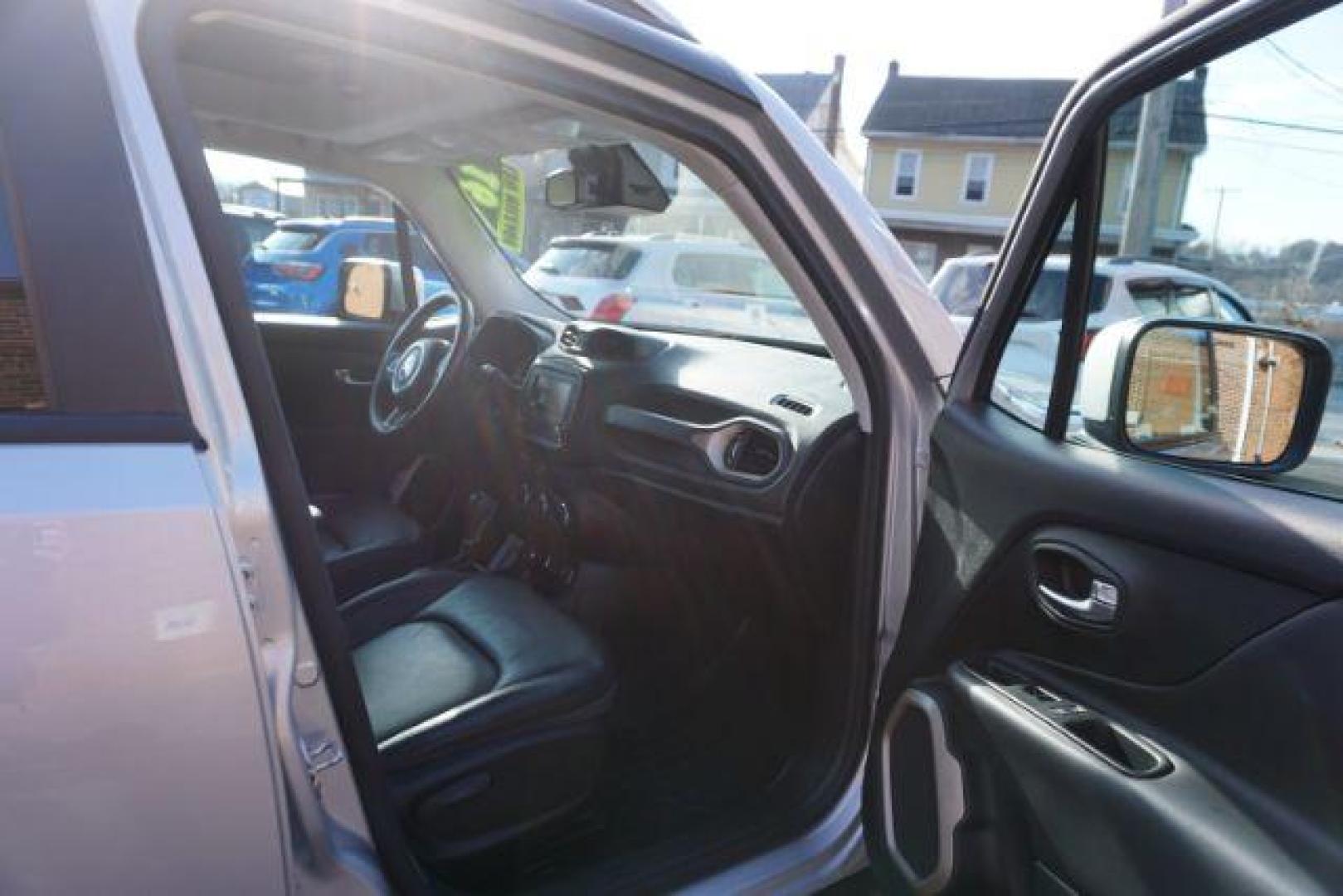 2016 Granite Crystal Metallic Clear Coat /Black, leather Jeep Renegade Limited 4WD (ZACCJBDT4GP) with an 2.4L L4 DOHC 16V engine, 9-Speed Automatic transmission, located at 312 Centre Ave, Schuylkill Haven, PA, 17972, (570) 593-5278, 40.638130, -76.177383 - automatic climate control, back up camera, bluetooth connection, collision avoidance, passive keyless entry, aluminum/alloy wheels, leather seats, luggage rack, power driver's seat, remote engine starter, removeable open air sunroof, heated front seats - Photo#49